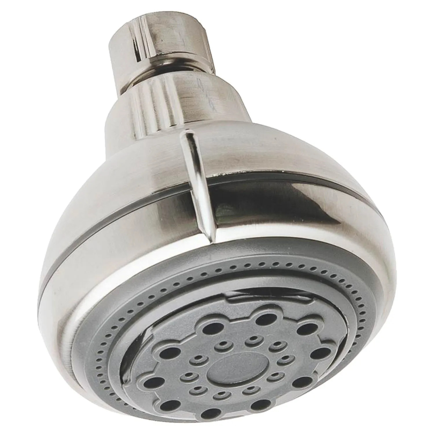 Plumb Pak PP828-50 Plumb Pak 5-Spray Function Showerhead, Wall-Mount Installation, Round, 2 GPM Flow Rate, Polished Chrome - PP828-50