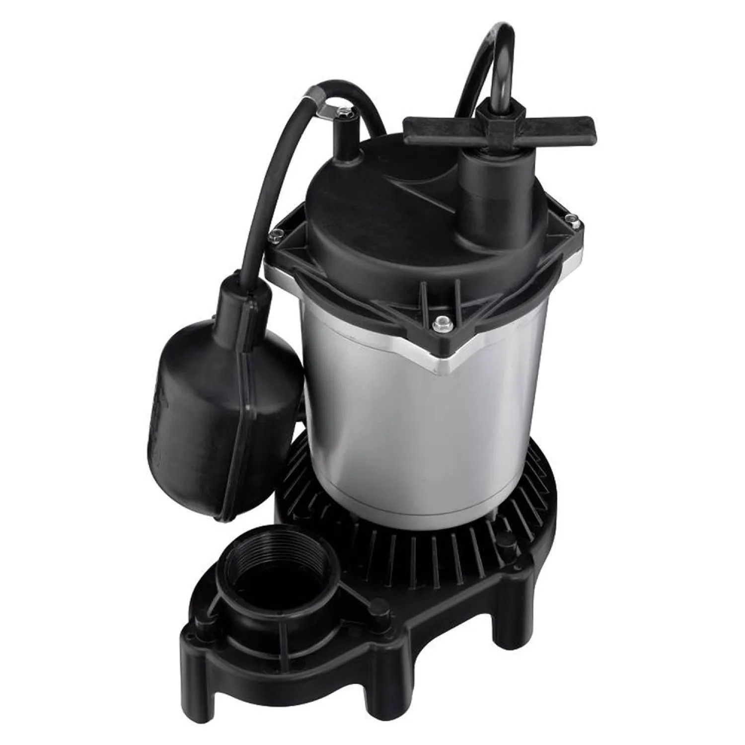 Flotec FPZS50T Pentair Flotec Sump Pump, 1/2 HP, 4200 GPH, 115V, Submersible, Tethered Float Switch, 8' Cord, Thermoplastic - FPZS50T