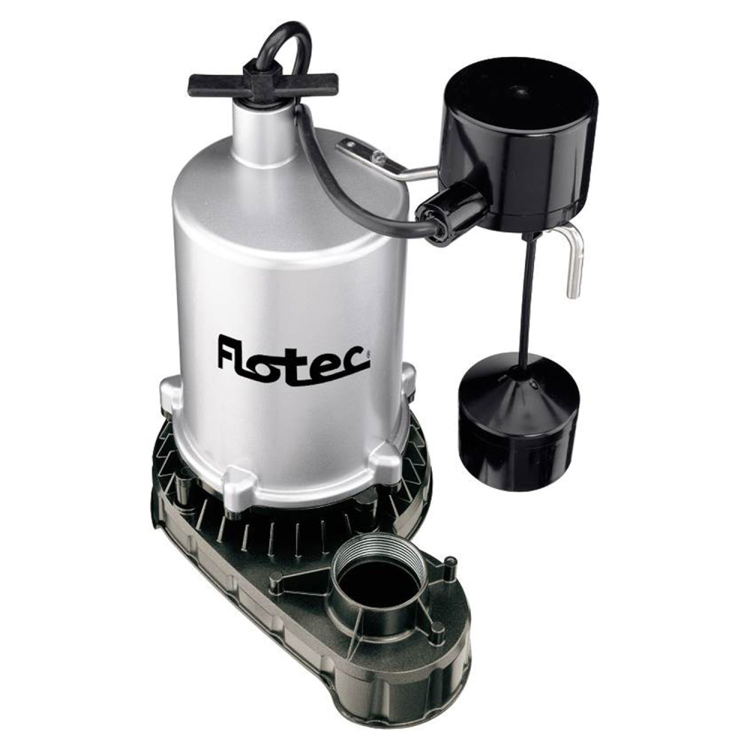 Flotec FPZT7450 Pentair Flotec High Output Sump Pump, 3/4 HP, 6360 GPH, 115V, Submersible, Vertical Float Switch, 8' Cord, 1-1/2