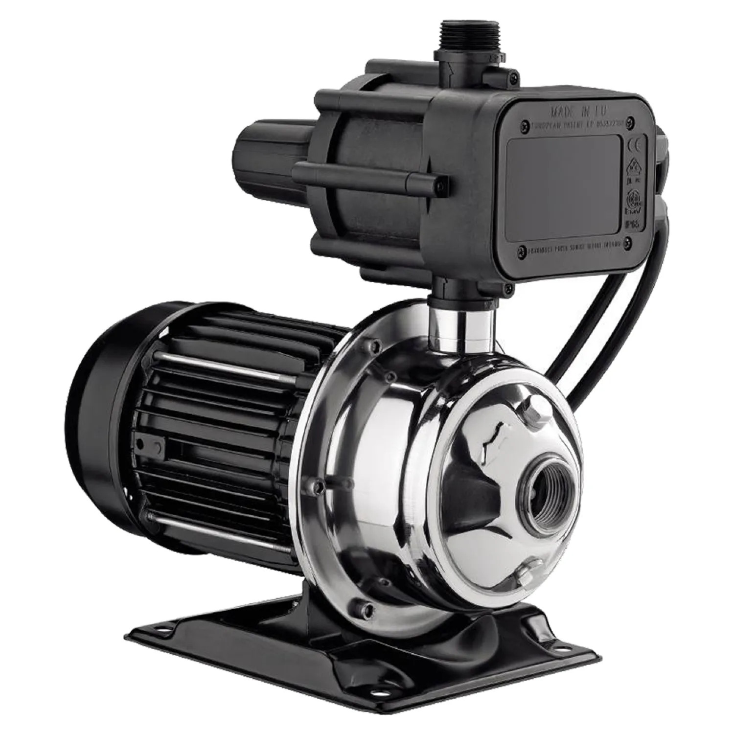 Simer On-Demand Pressure Booster Pump, 3/4 HP, 24 GPM, 115V, Quite Heavy-Duty Motor, Stainless Steel, 1