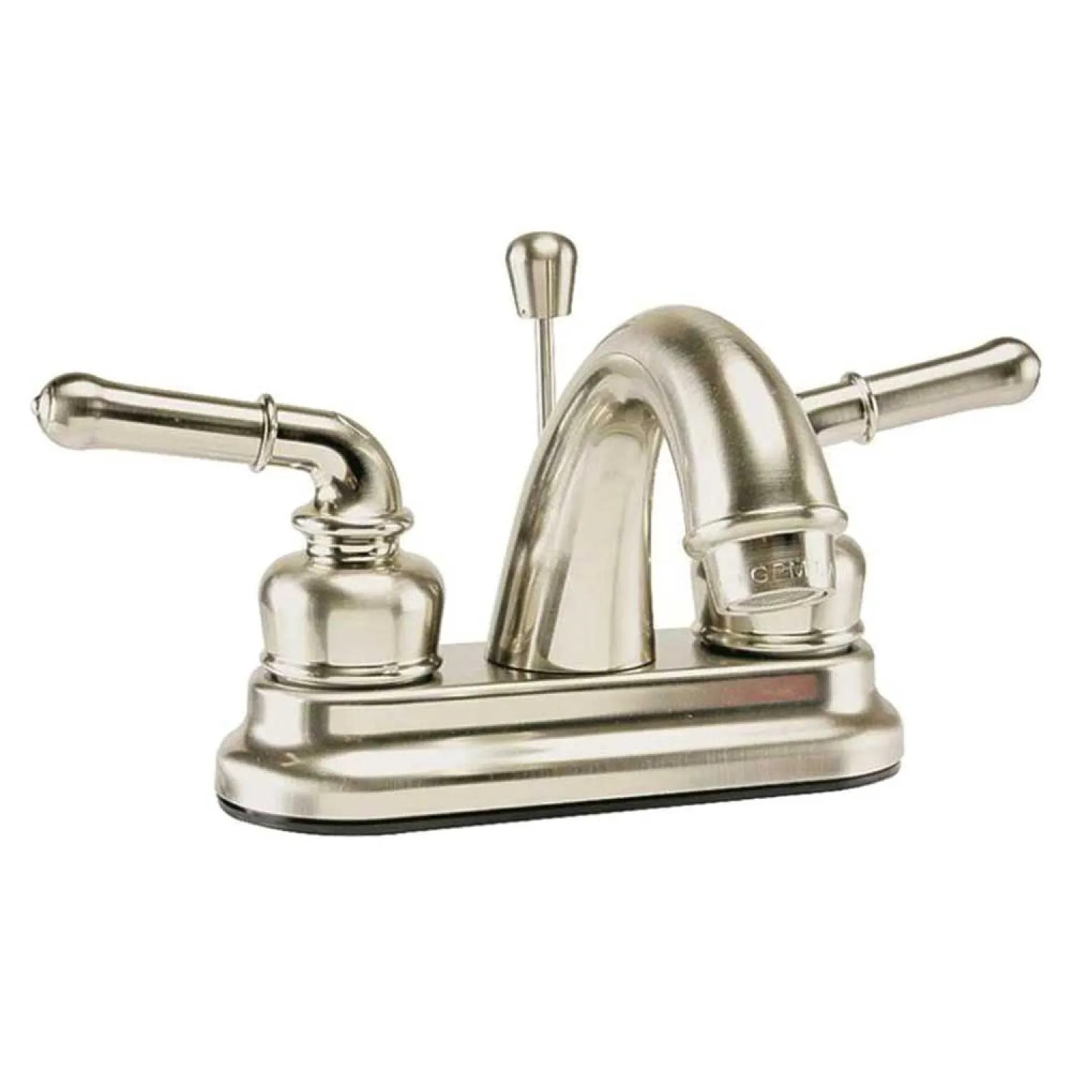 Toolbasix PF4233 Toolbasix Two-Handle Centerset Non-Metallic Bathroom Faucet, Acrylic Lever Handles, 1.5 GPM, Chrome - PF4233