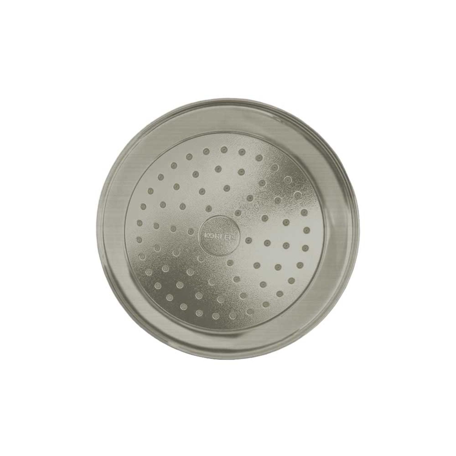 Kohler 72773-BN Kohler Artifacts Single-Function Shower Head with Katalyst Technology, MasterClean Spray Face, 2.5 GPM, Vibrant Brushed Nickel - K-72773-BN