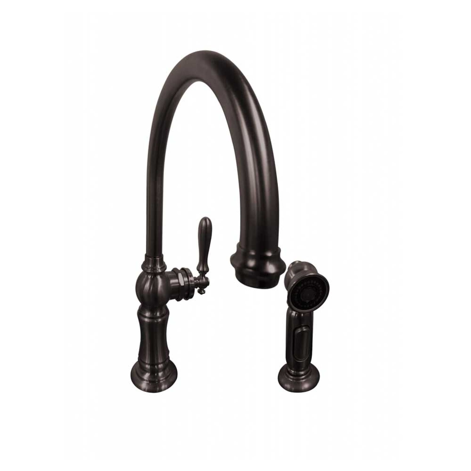 Kohler 99262-2BZ Kohler Artifacts Single Handle High Arc Kitchen Sink Faucet w/ Side Spray, Oil Rubbed Bronze - K-99262-2BZ