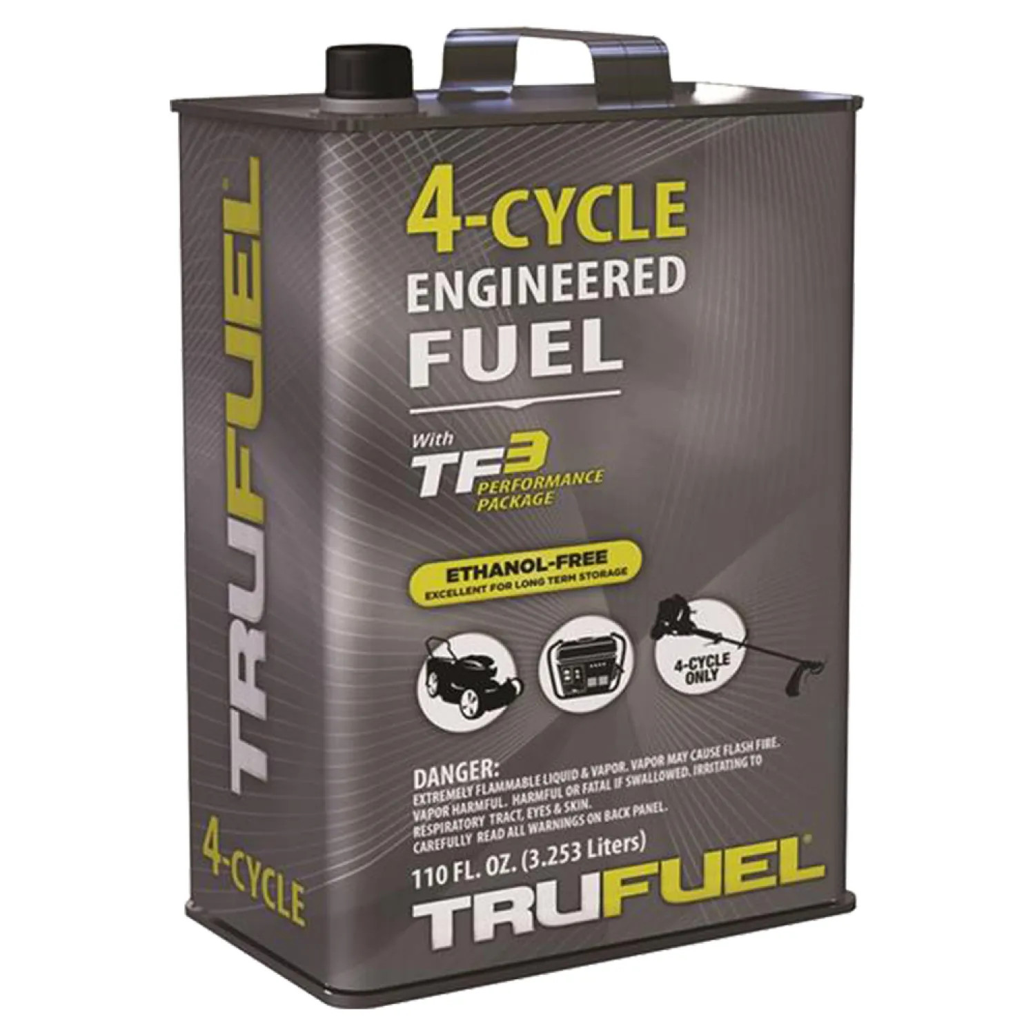 Arnold 6527206 TruFuel 6527206 Ethanol Free Engineered Fuel, 110 oz, Steel Can, Clear, Liquid