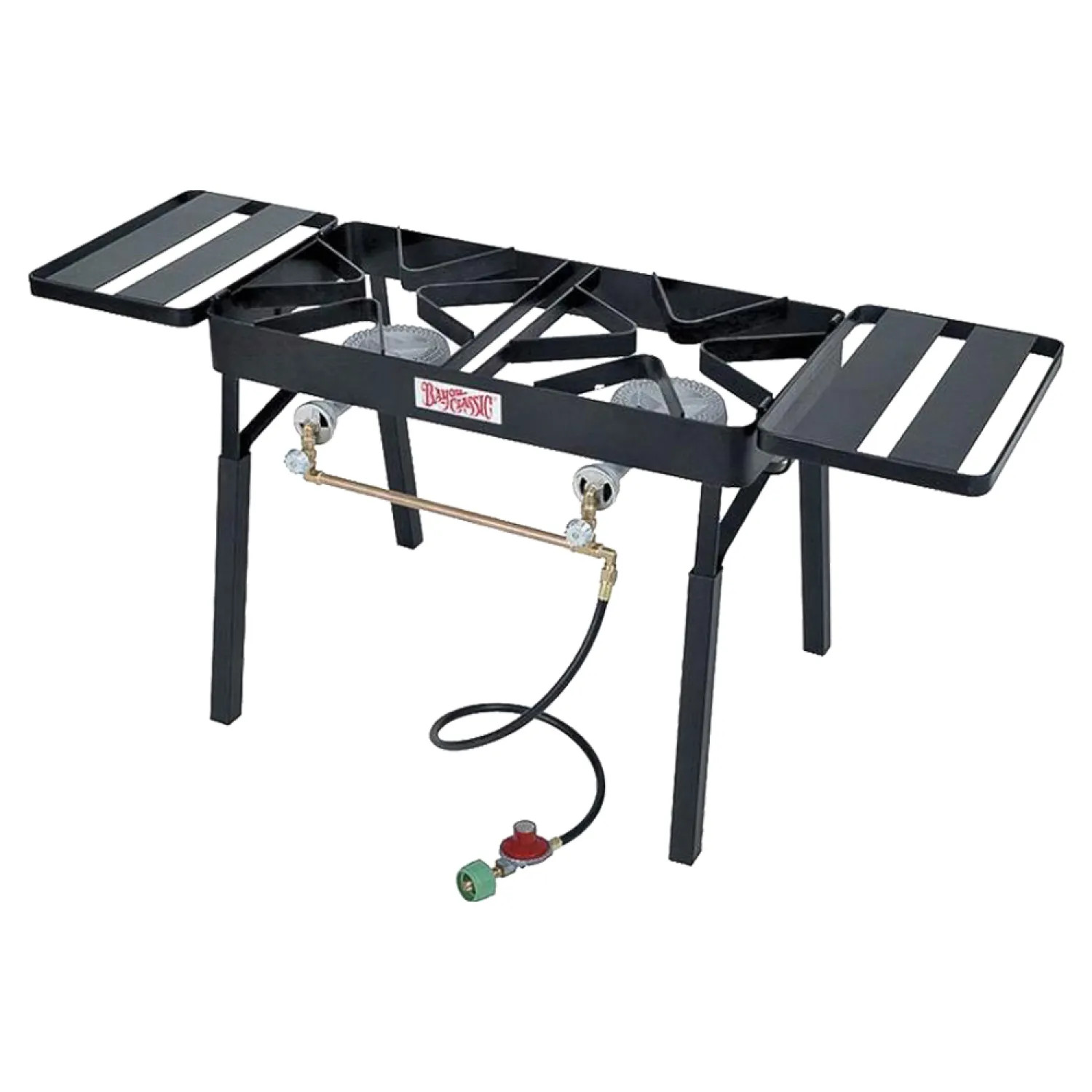 Barbour DB375 Barbour Bayou Classic DB375 Dual Burner Outdoor Gas Stove, LPG, Steel Frame