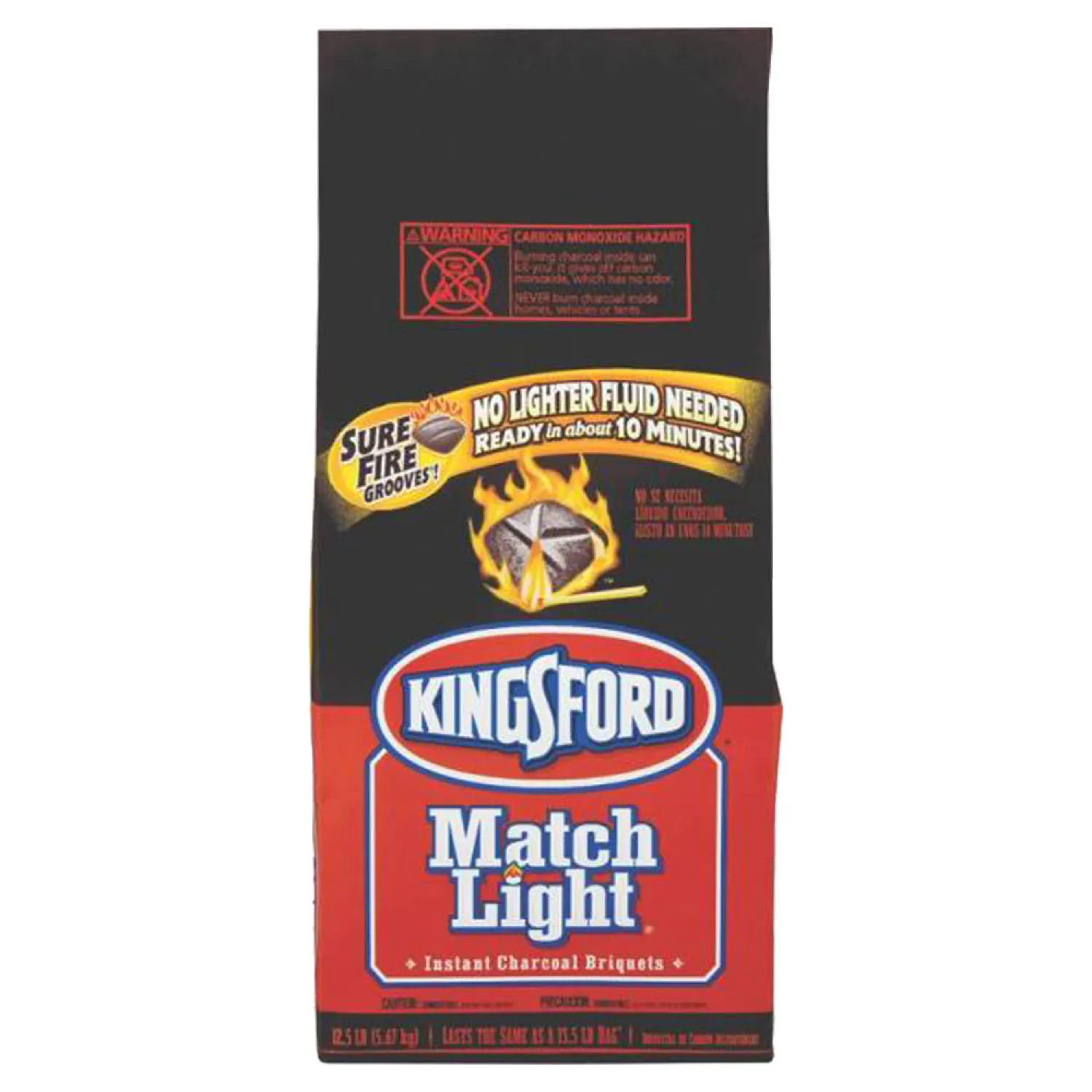 Kingsford 31259 Kingsford 31259 Match Light Charcoal, 11.6 lb Bag, Black