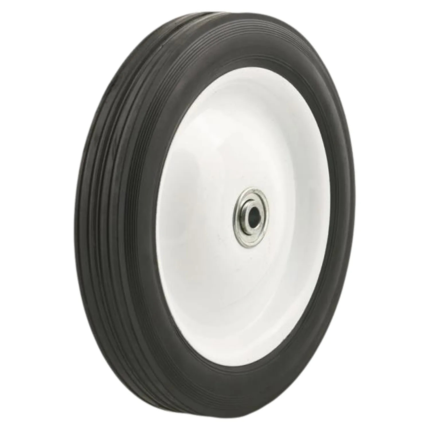 DH Casters W-MH10134B4W DH Casters W-MH10134B4W Medium Duty Hub Wheel, 10 in Dia X 1-3/4 in W, 185 lb, Rubber