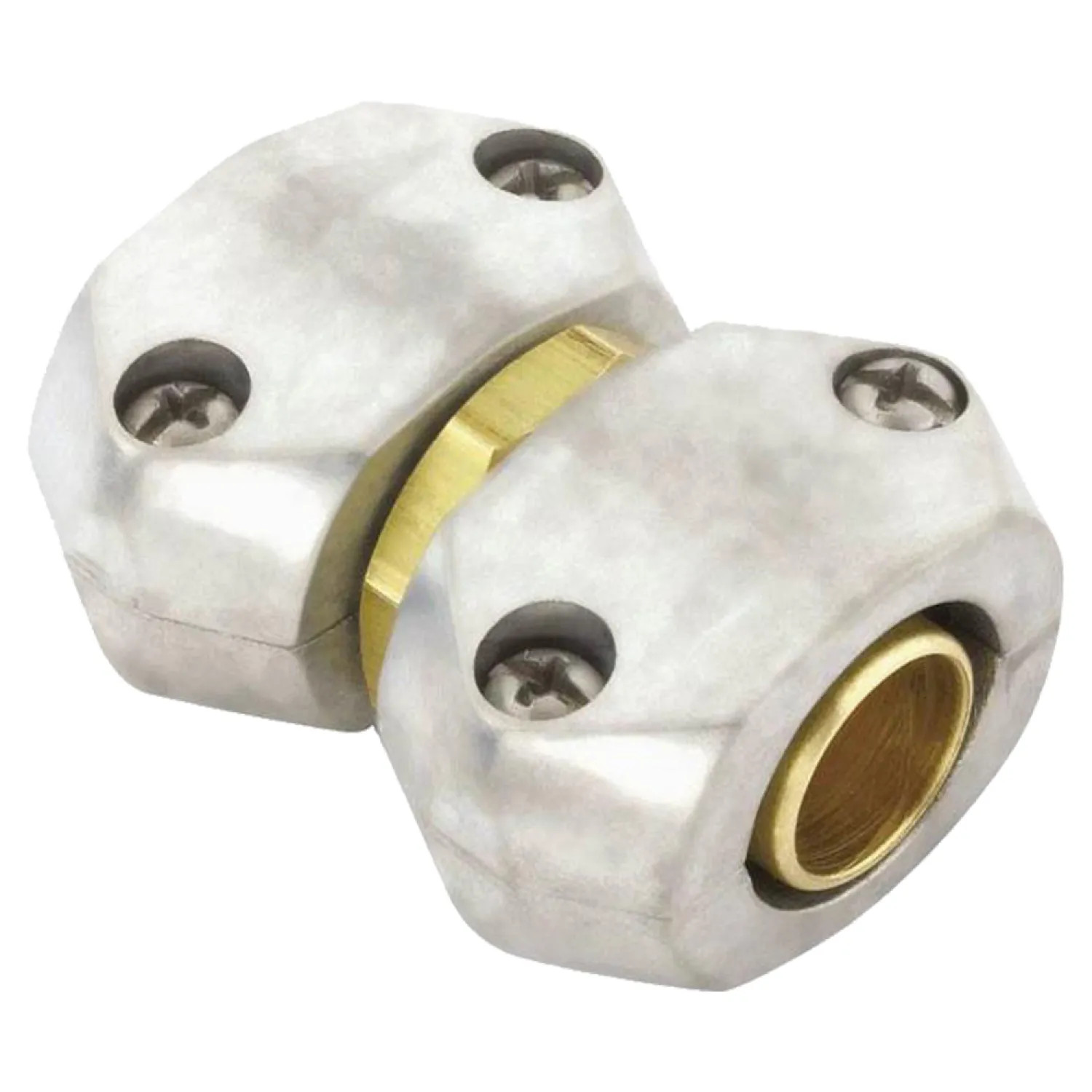 Gilmour 01HMZ Gilmour 01HMZ Hose Mender, 5/8 X 3/4 in, Male, Zinc, Silver