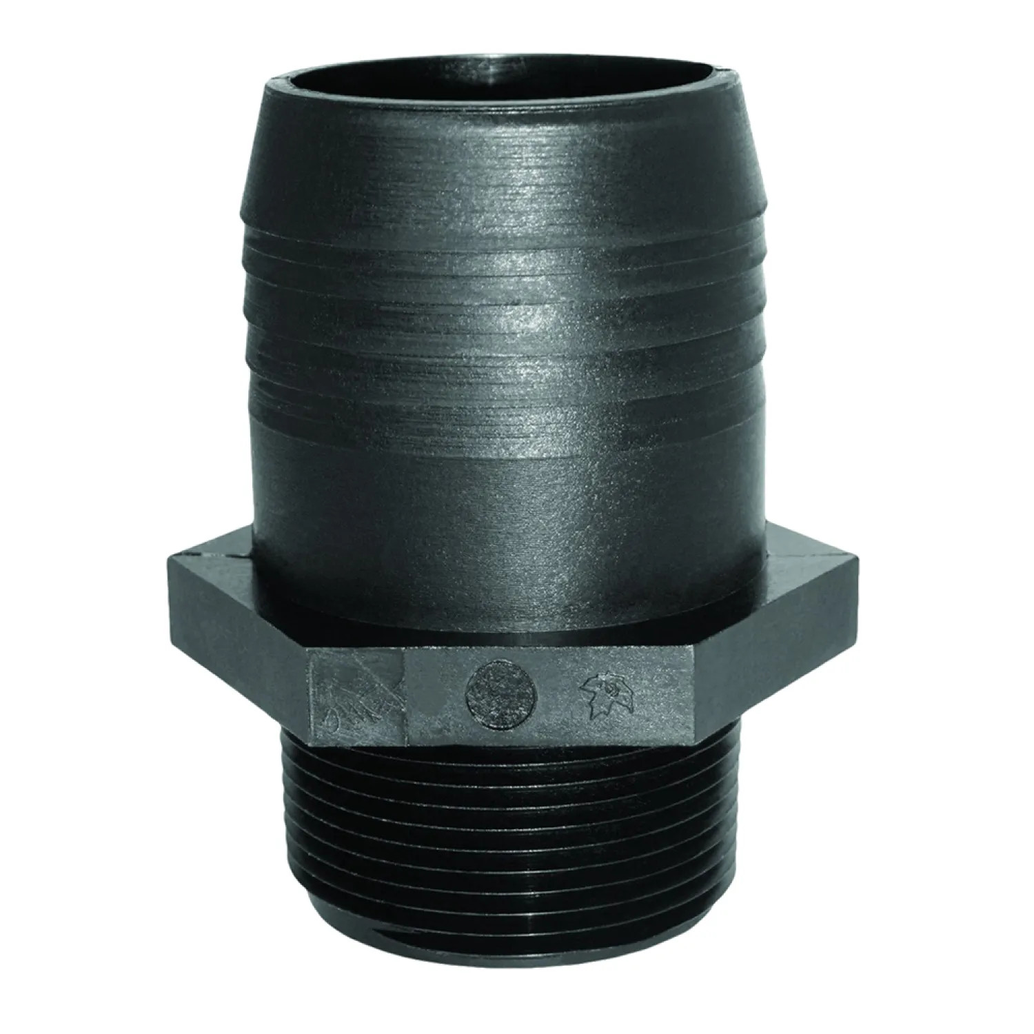 Green Leaf A112P Green Leaf A112P Straight Adapter, 1-1/2 x 1-1/2 in, MPT x Hose BARB, Polyurethane