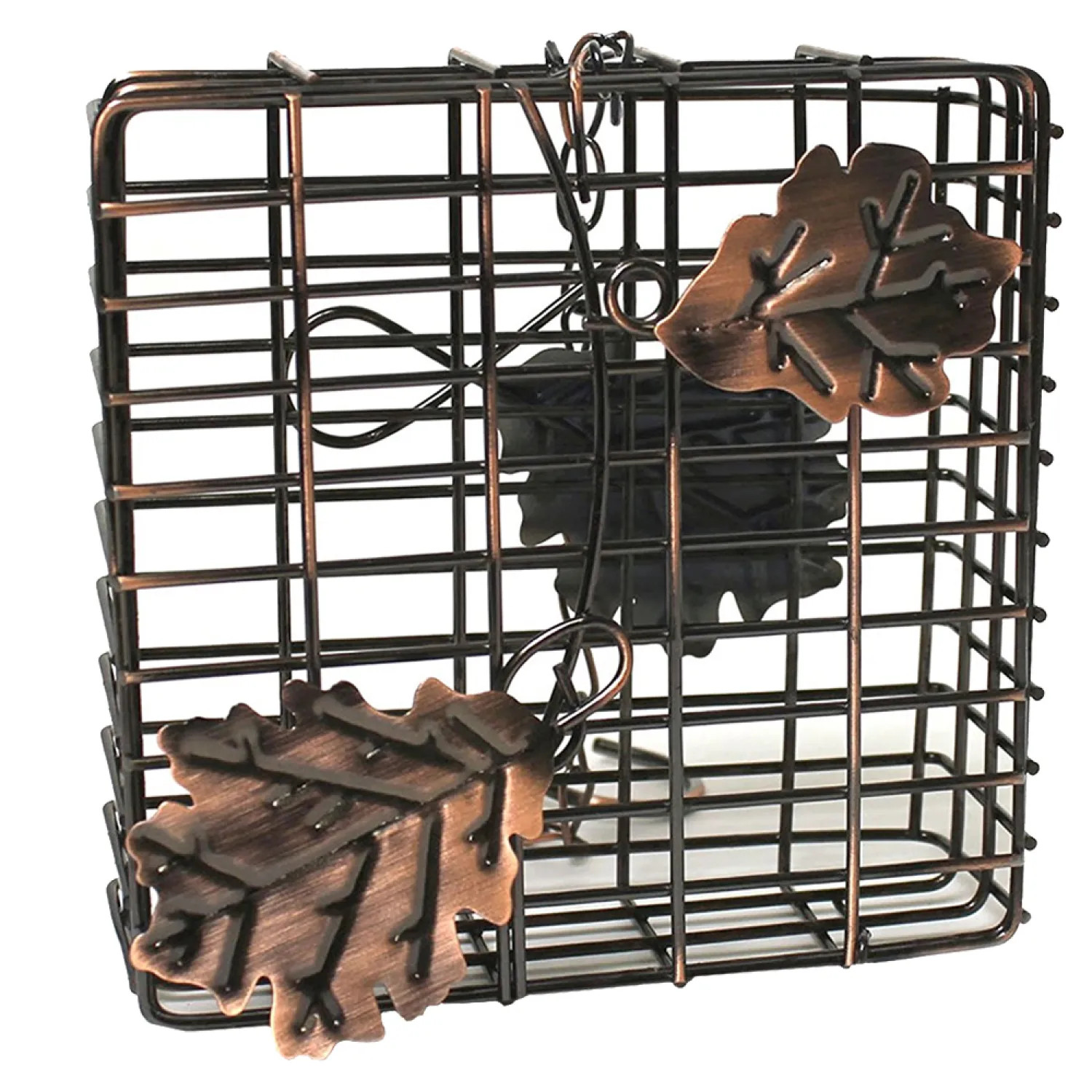 Heath 2304 Heath Outdoor 2304 Single Leaf Suet Feeder, 1 Suet Cake Capacity, Metal, Copper Painted