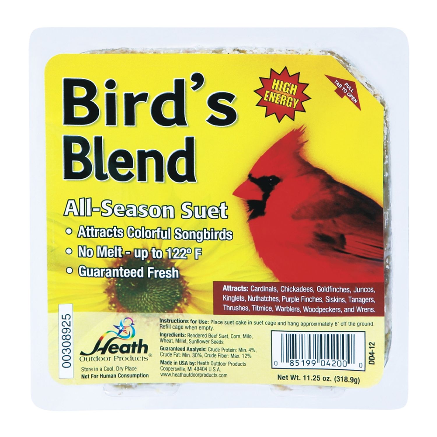 Heath DD4-12 Heath Outdoor DD4-12 All Season Bird Blend, 11.25 oz