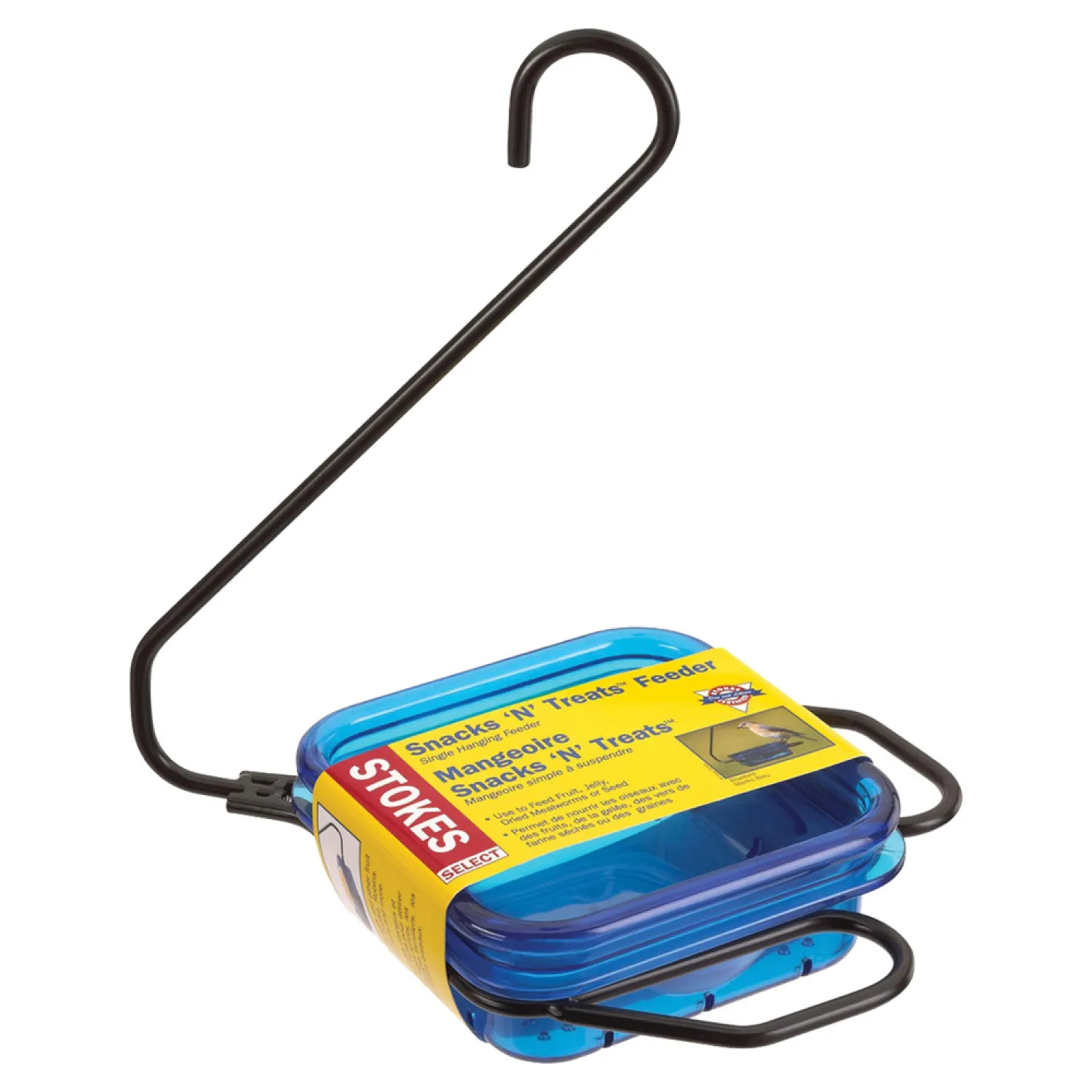 Hiatt 38200 Stokes Select SnacksNTreats Single Wild Bird Feeder, 10 oz Capacity, Polycarbonate