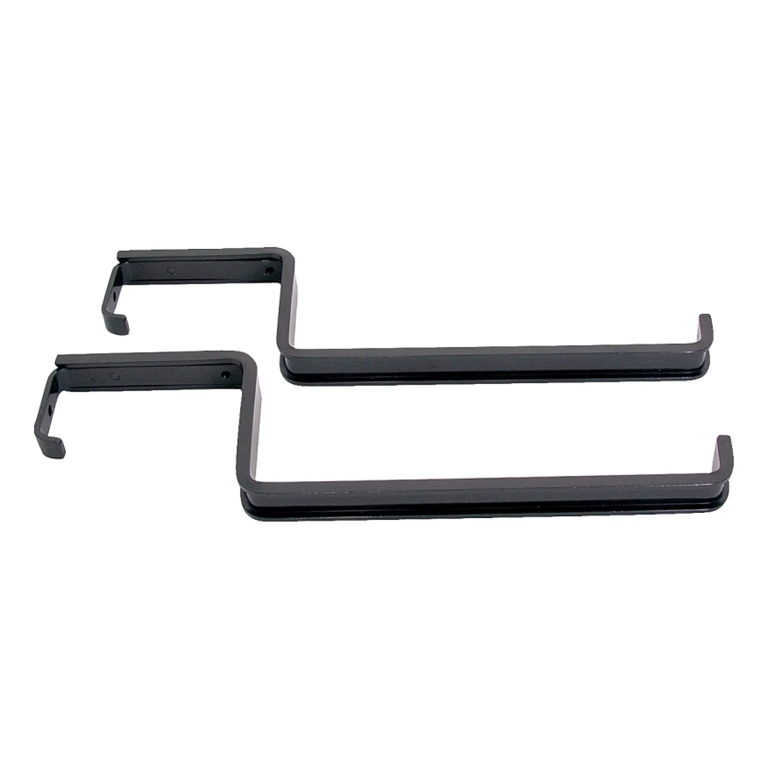 Landscapers Select GB0043L Landscapers Select Flower Box Railing Bracket, 36 lb Capacity, Aluminum, Black Epoxy-Coated - GB0043L