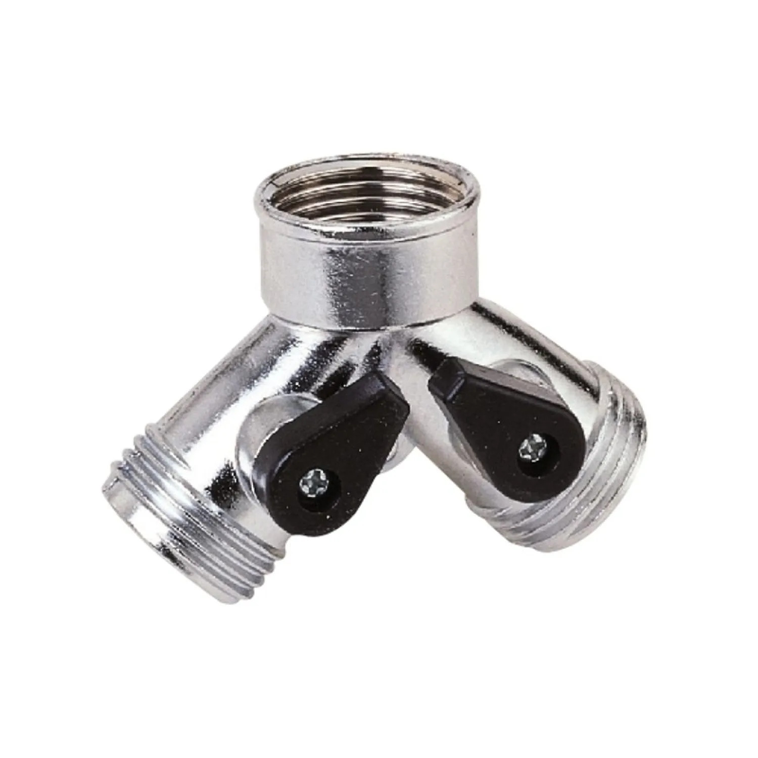 Landscapers Select GC5013L Landscapers Select Metal Two-Way Hose Connector for Garden Hose and Faucet, Female/Male, Zinc - GC5013L