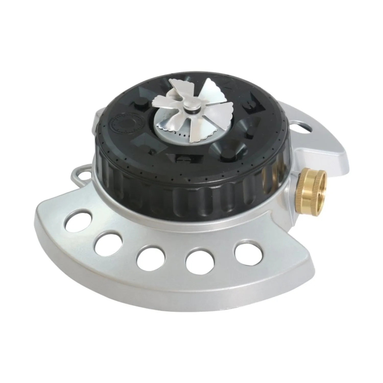 Landscapers Select YM15092U Landscapers Select 9-in-1 Turret Metal Sprinkler, Female, Zinc, Powder-Coated - YM15092U