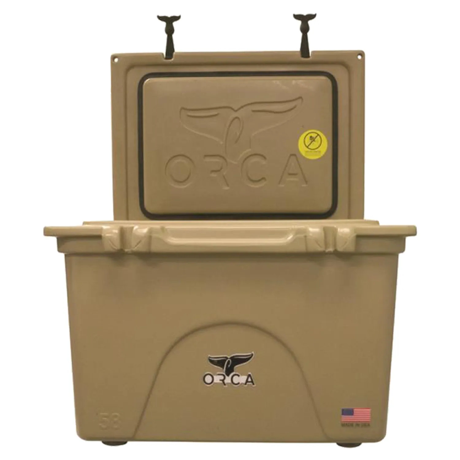 Orca ORCT058 ORCA ORCT058 Roto-Molded Cooler, 58 qt, Up To 10 Days Ice Retention Time, Premium Insulation, 27.2 in L x 19.57 in W