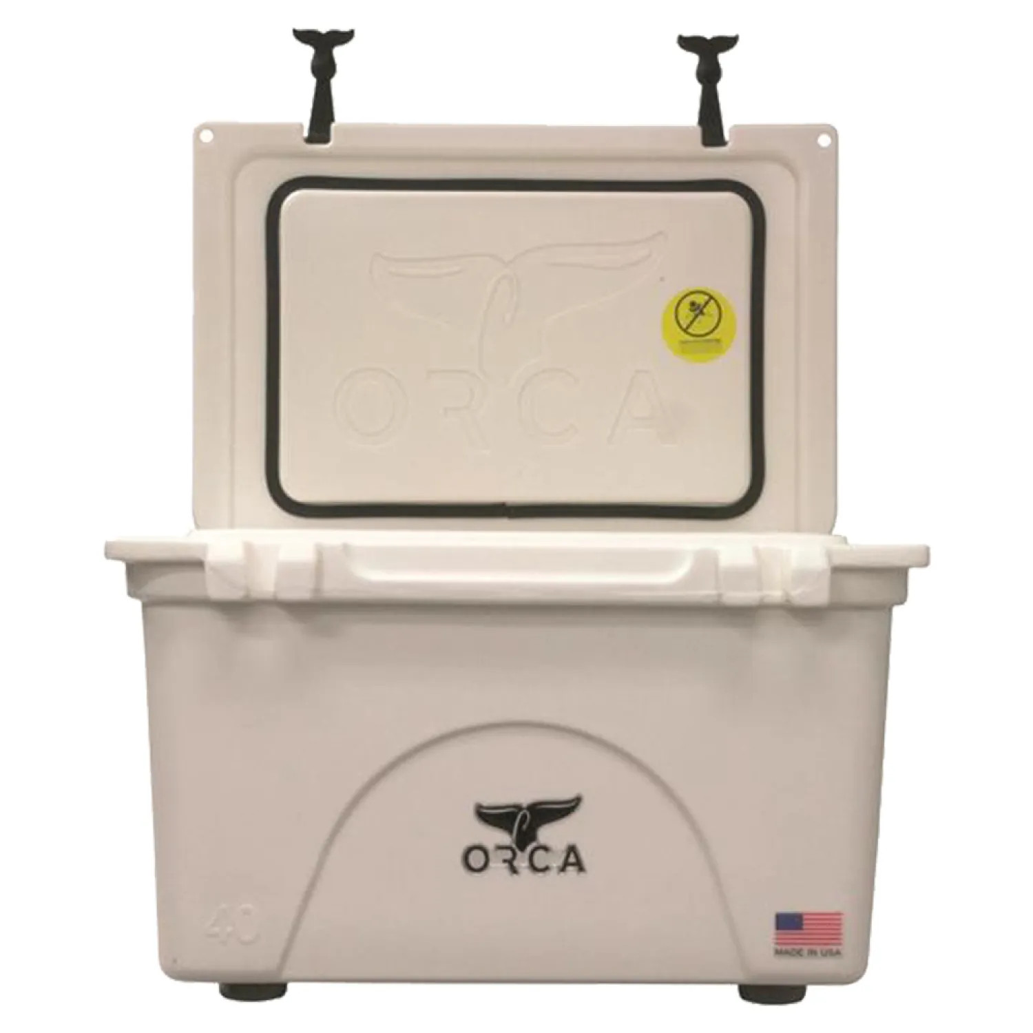 Orca ORCW040 ORCA ORCW040 Roto-Molded Cooler, 40 qt, Up To 10 Days Ice Retention Time, Integrated Insulation, 26 in L, White