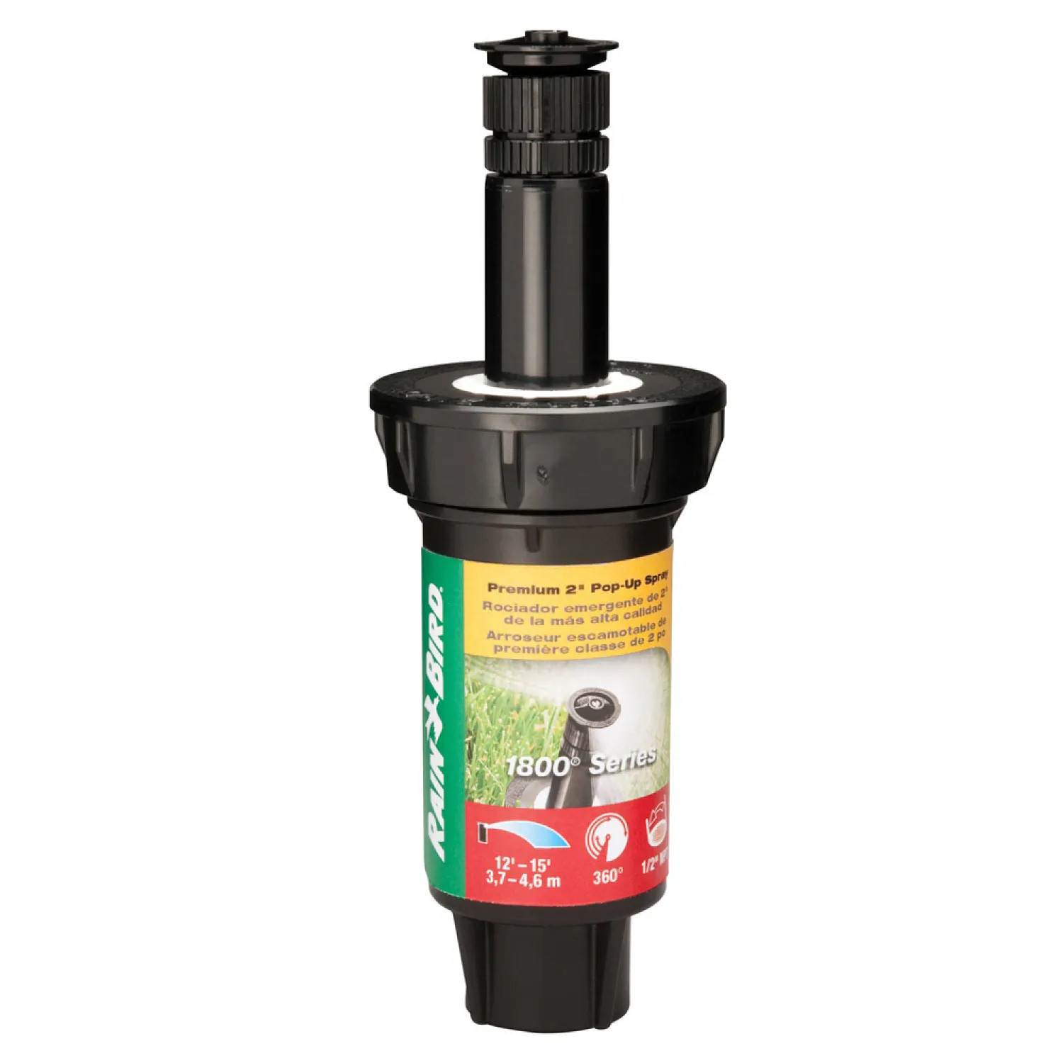 Rainbird 1802VAN Rainbird 1800 Pop-Up Spray Head Sprinkler, 2.6 - 3.7 gpm, 1/2 in FNPT, 2 in Pop Up