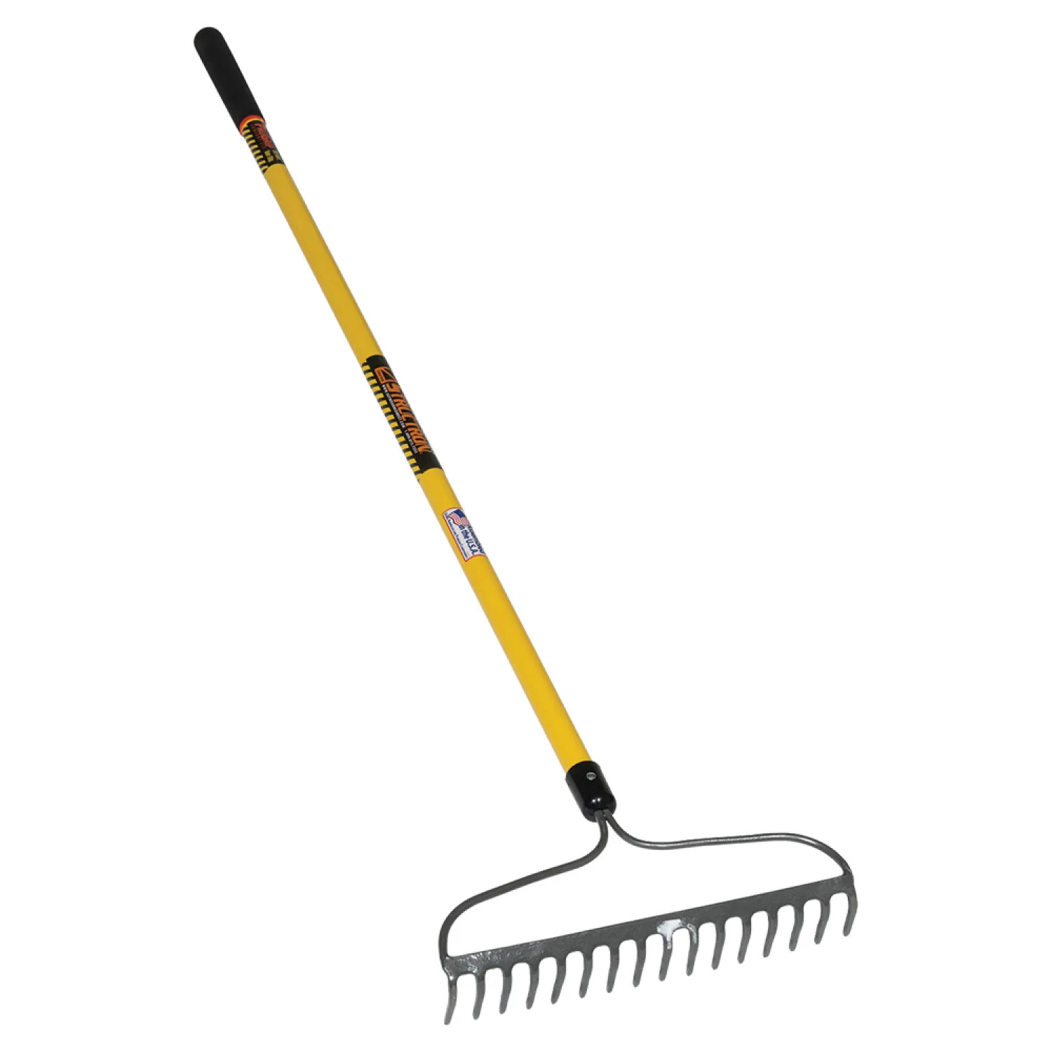 Seymour 42366 Structron 42366 Bow Rake, 4-1/4 in W x 6 in L Head, 16 Tine, 60 in Handle