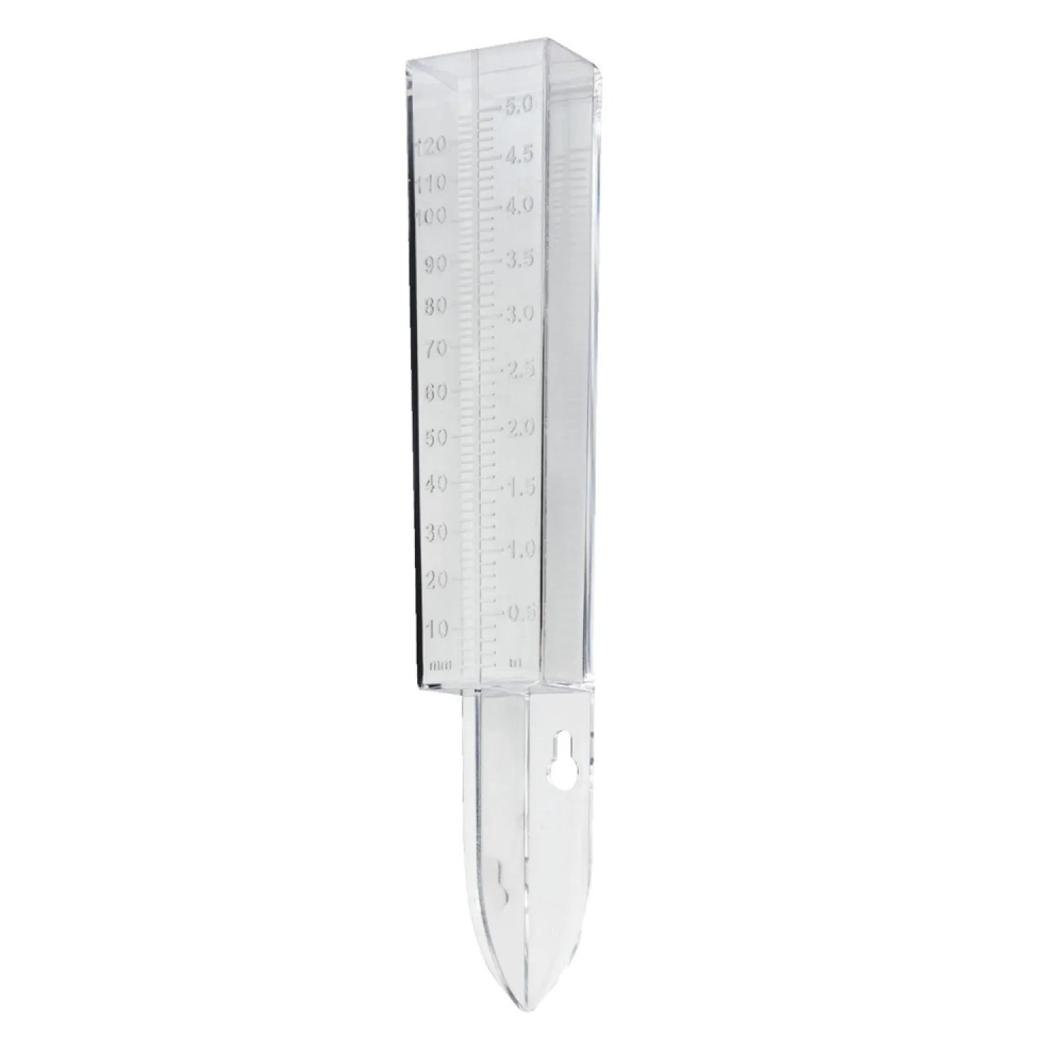 Taylor Precision 2703 Clearvu 2703 Rain/Sprinkler Gauge, 5 in, 1-1/2 X 7/8 in Opening Size, 10-3/4 in Overall Height