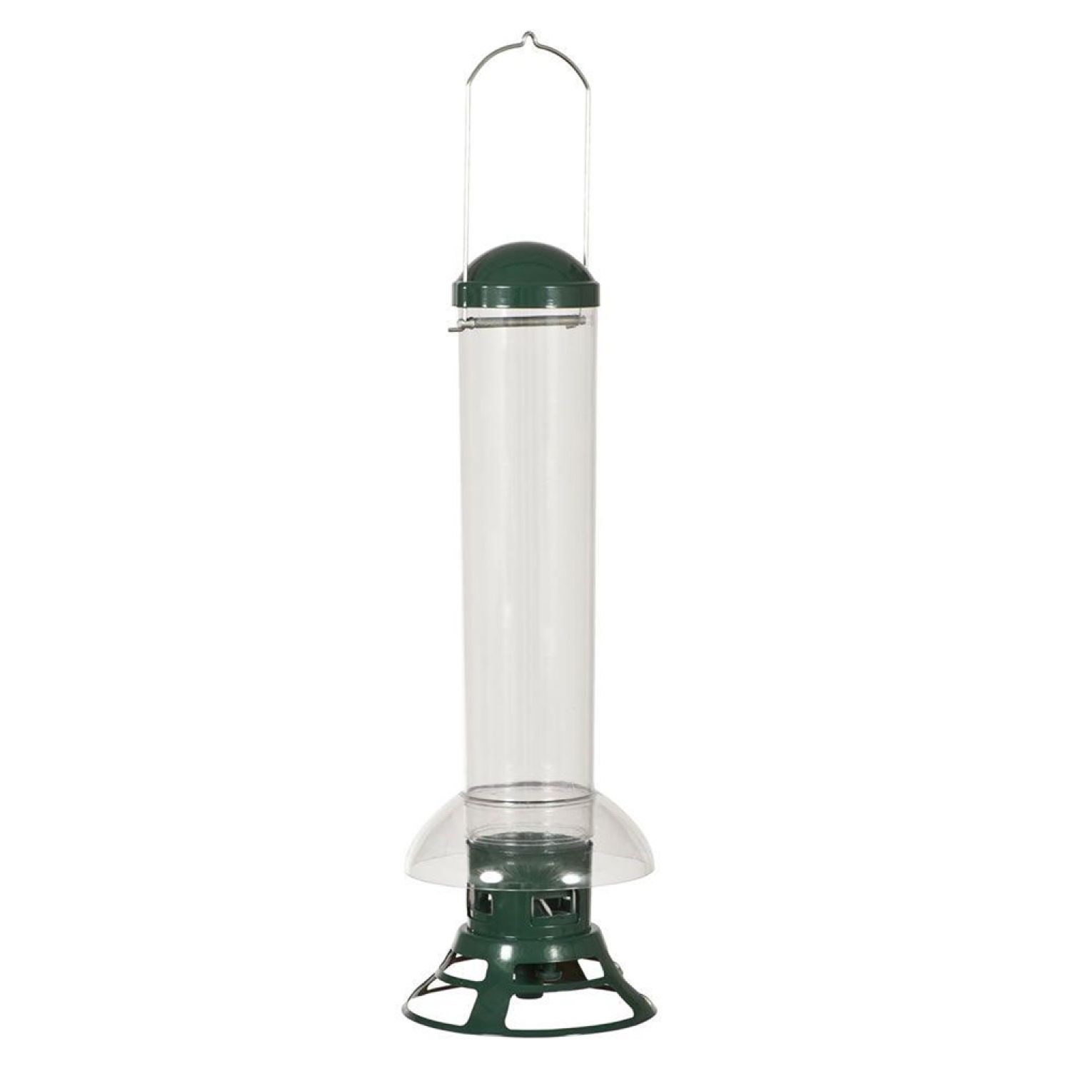 Woodstream 5141-2 Perky Pet 5141-2 Squirrel Slammer Wild Bird Feeder, 3.5 lb Capacity 6.2 in W x 6.2 in L x 18.1 in H, Clear