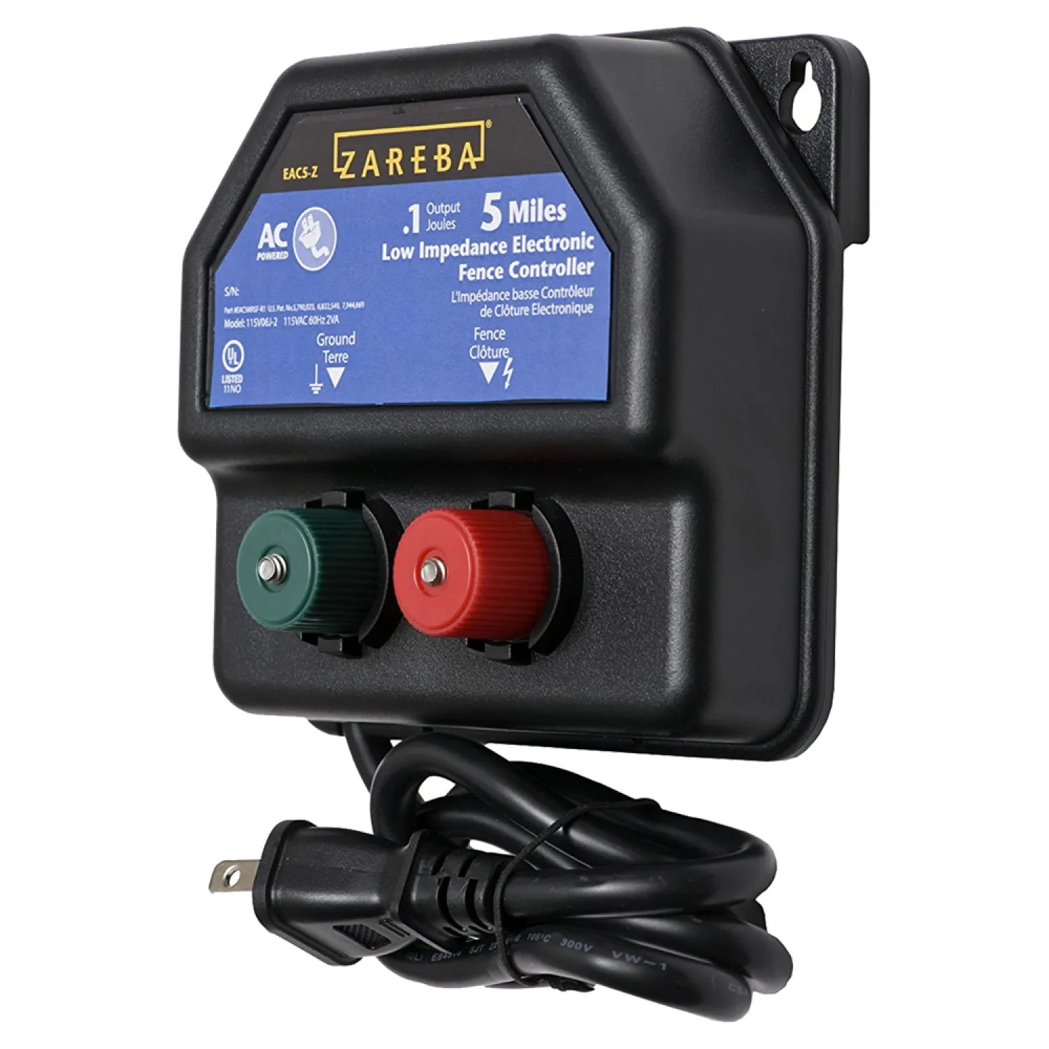 Zareba EA5M-Z Zareba EA5M-Z AC Powered Electric Fence Controller, 110 - 120 VAC Input, 0.07 j
