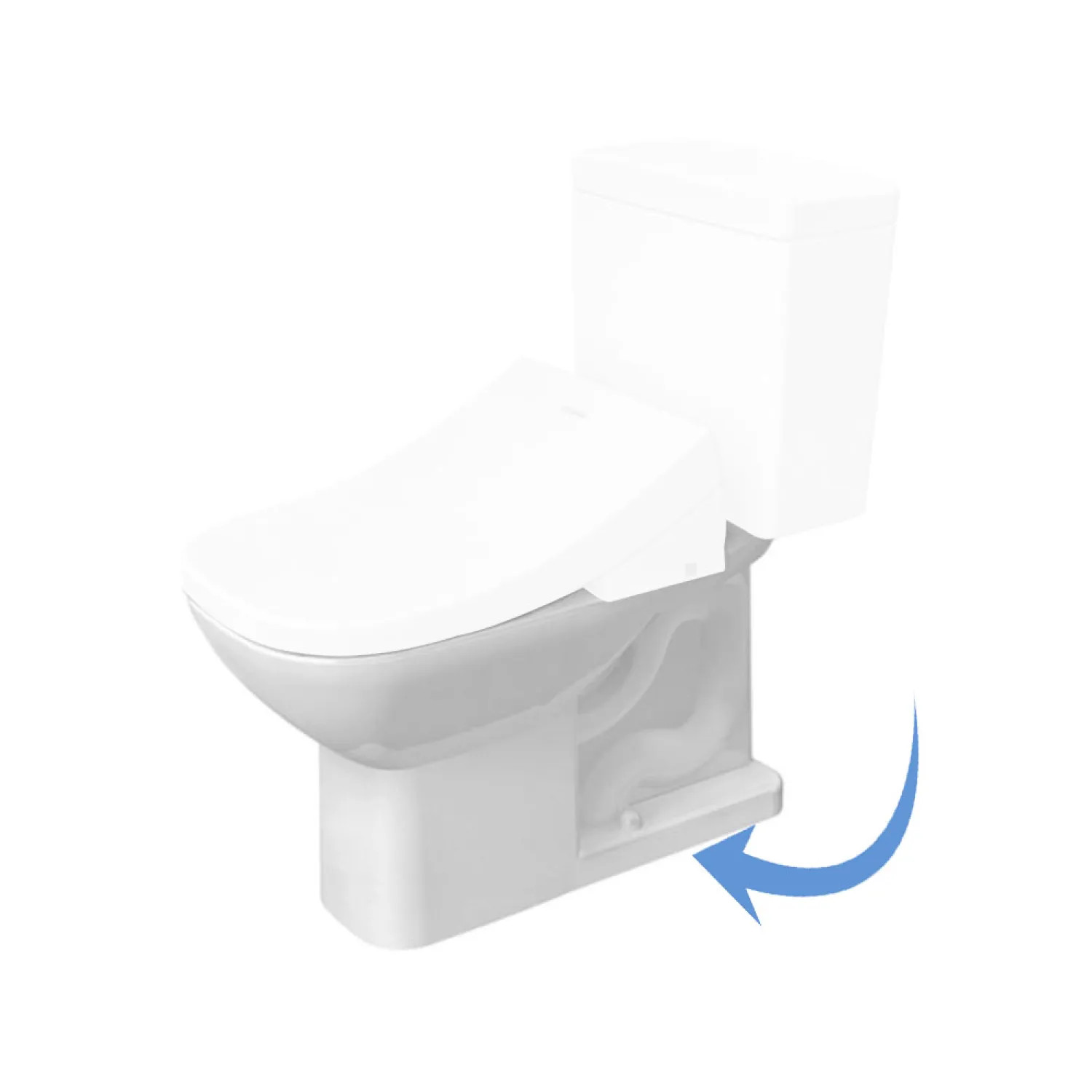 Duravit 117010062 Duravit 0117010062 D-Code Toilet Bowl White