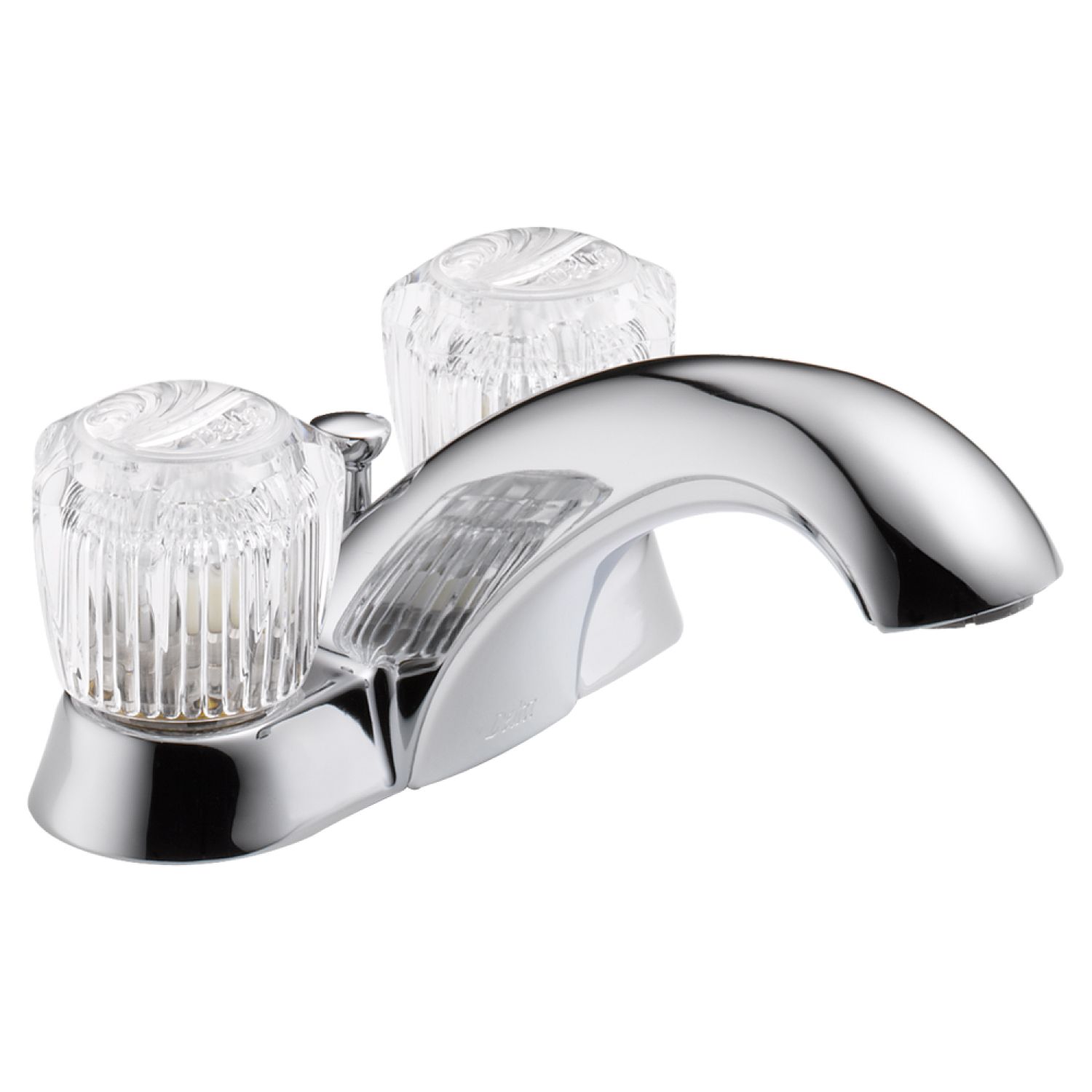 Delta 2522LF-MPU Delta Classic Two-Handle Centerset Bathroom Faucet with Metal Pop-Up, Deck Mount, Knob Handles, 1.2 GPM, Chrome - 2522LF-MPU