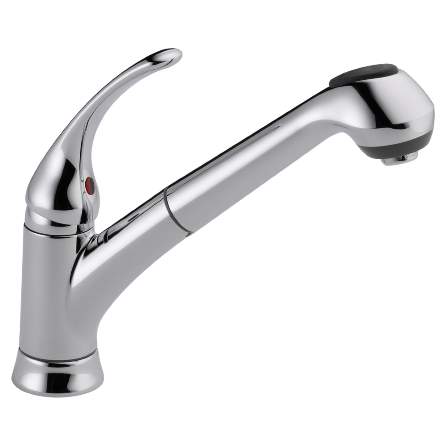 Delta B4310LF Delta Foundations Single Handle Pull-Out Kitchen Faucet, Chrome - B4310LF