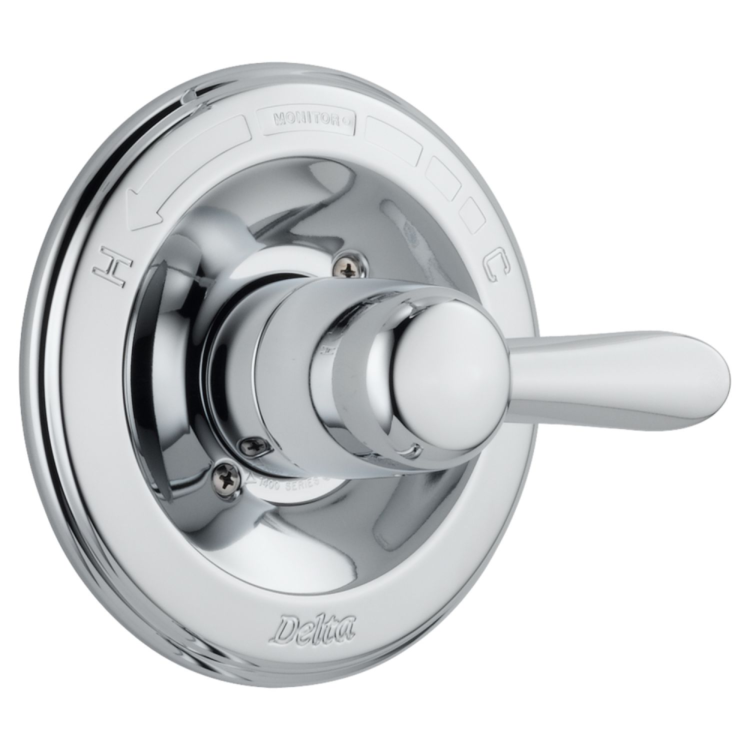 Delta T14038 Delta Lahara Monitor 14 Series Valve Trim, Lever Handle, Polished Chrome - T14038