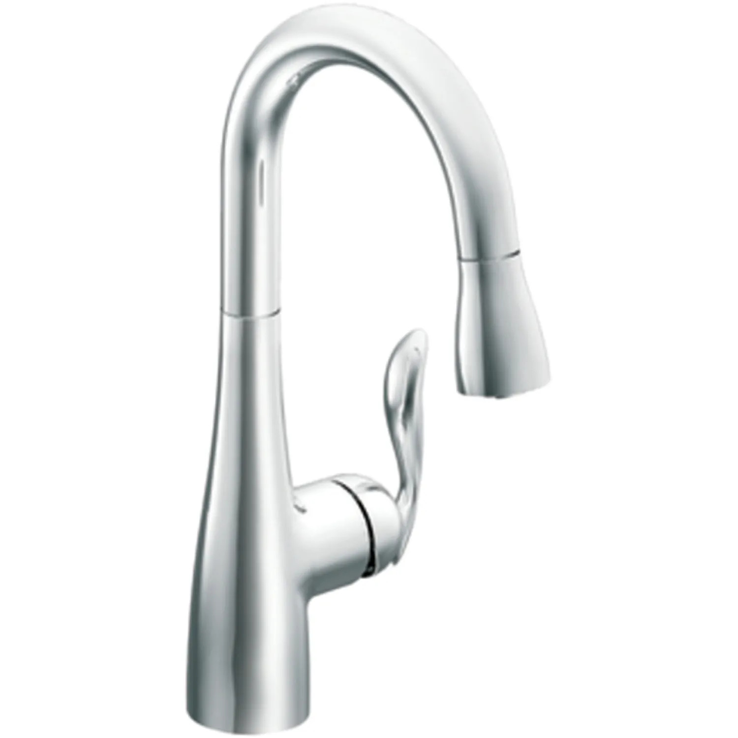 Moen 5995 Moen Arbor Single Handle High Arc Pull-Down Bar/Prep Faucet, Chrome - 5995