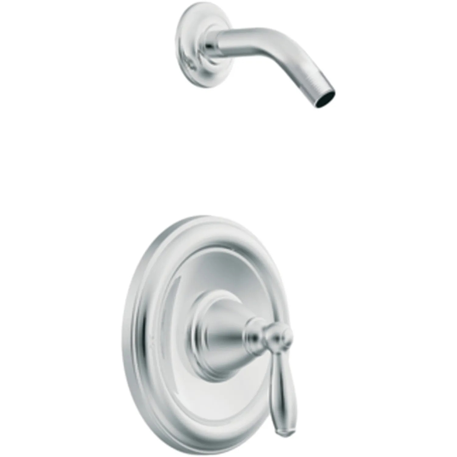 Moen T62152NH Moen T62152NH Chrome Shower Valve Trim, 1-Handle 1-Function Balancing Cartridge