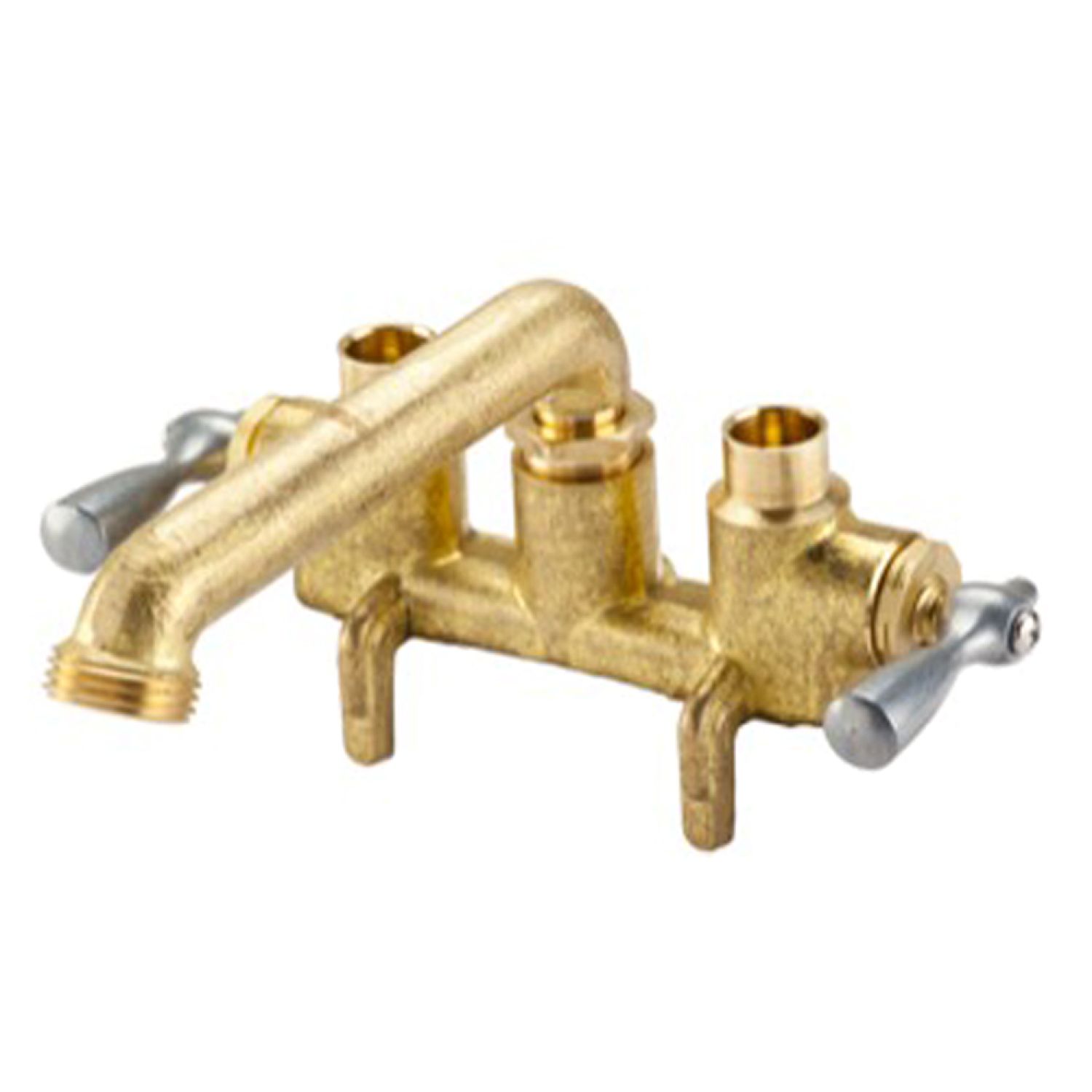 Gerber G0049531 Gerber 49-531 Gerber Classics Two Handle Clamp-on Combination Laundry Faucet, Rough Brass