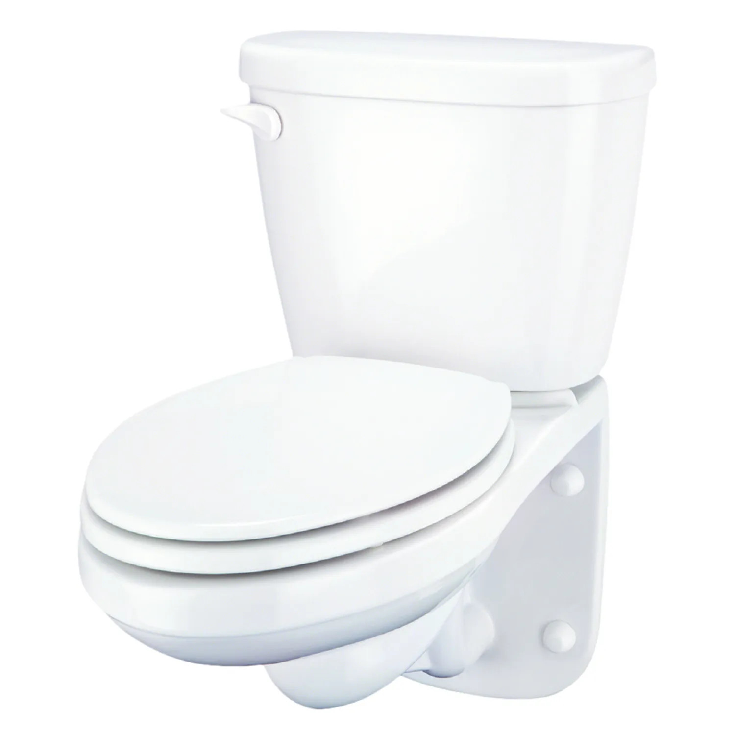 Gerber 20-021 Gerber Maxwell Two-Piece Wall Hung Back Outlet Elongated Toilet, 1.28 gpf 4