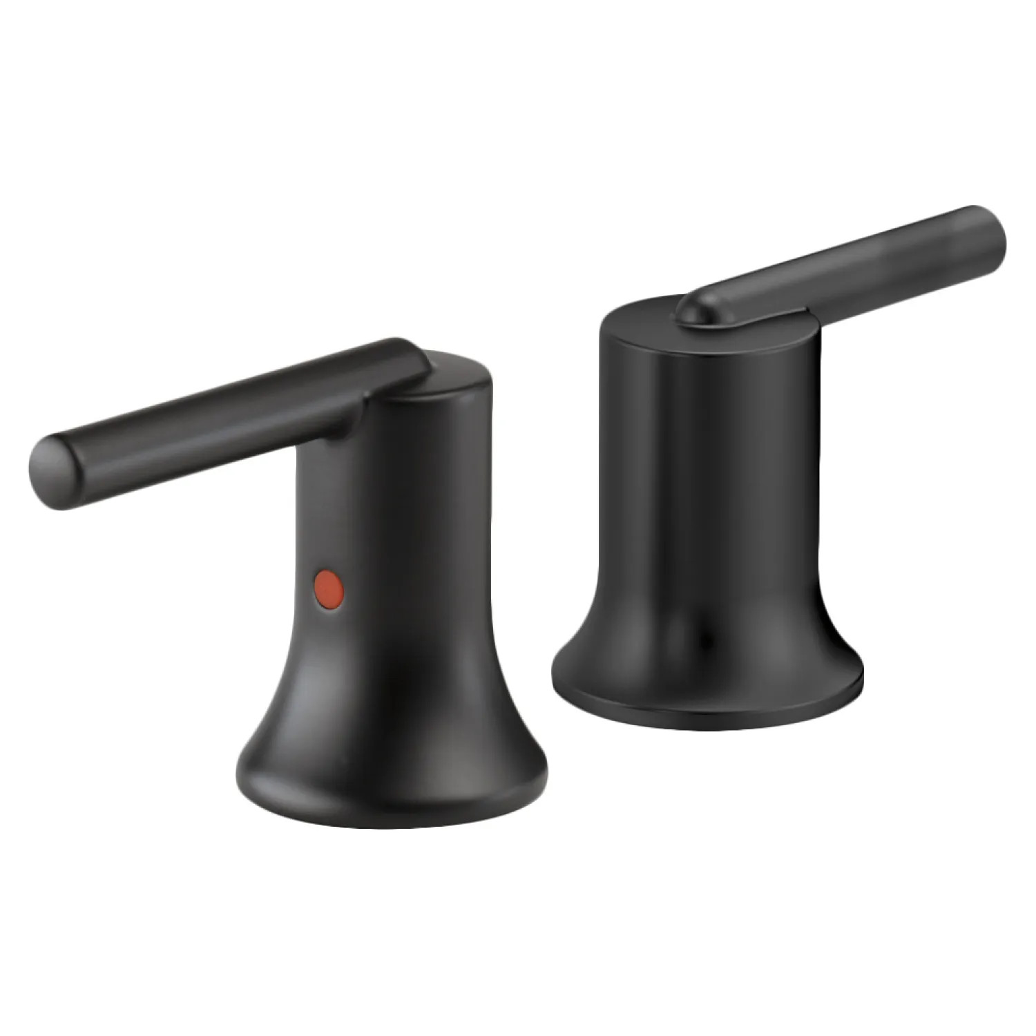 Delta H259BL Delta Trinsic Matte Black Metal Lever Handle Set for 3558-BLPD-DST Two-Handle Widespread Pull-Down Bathroom Faucet, ADA - H259BL