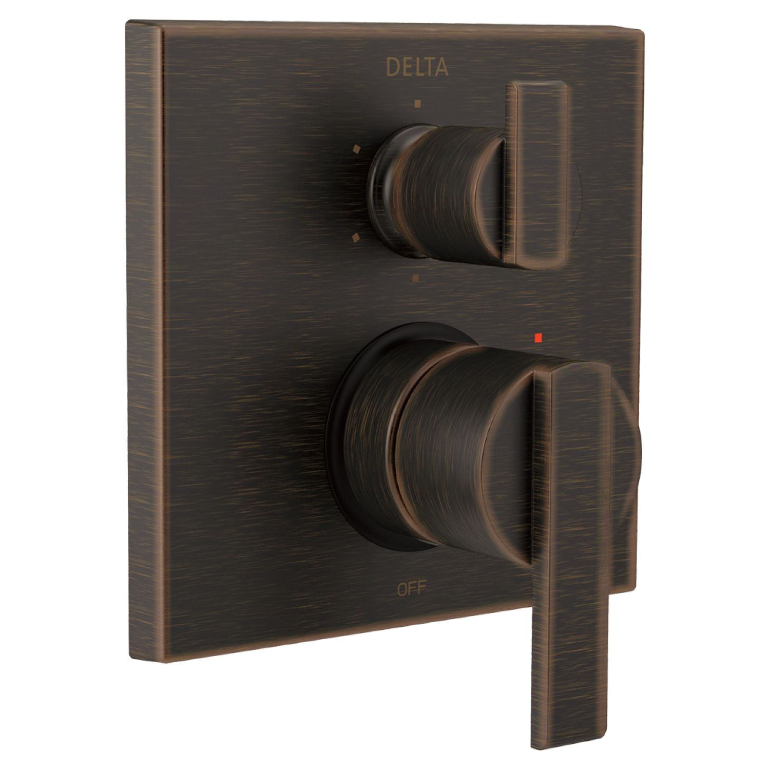 Delta T24967-RB Delta Angular Modern Monitor 14 Series Valve Trim w/ 6-Function Diverter, Lever Handles, Venetian Bronze - T24967-RB
