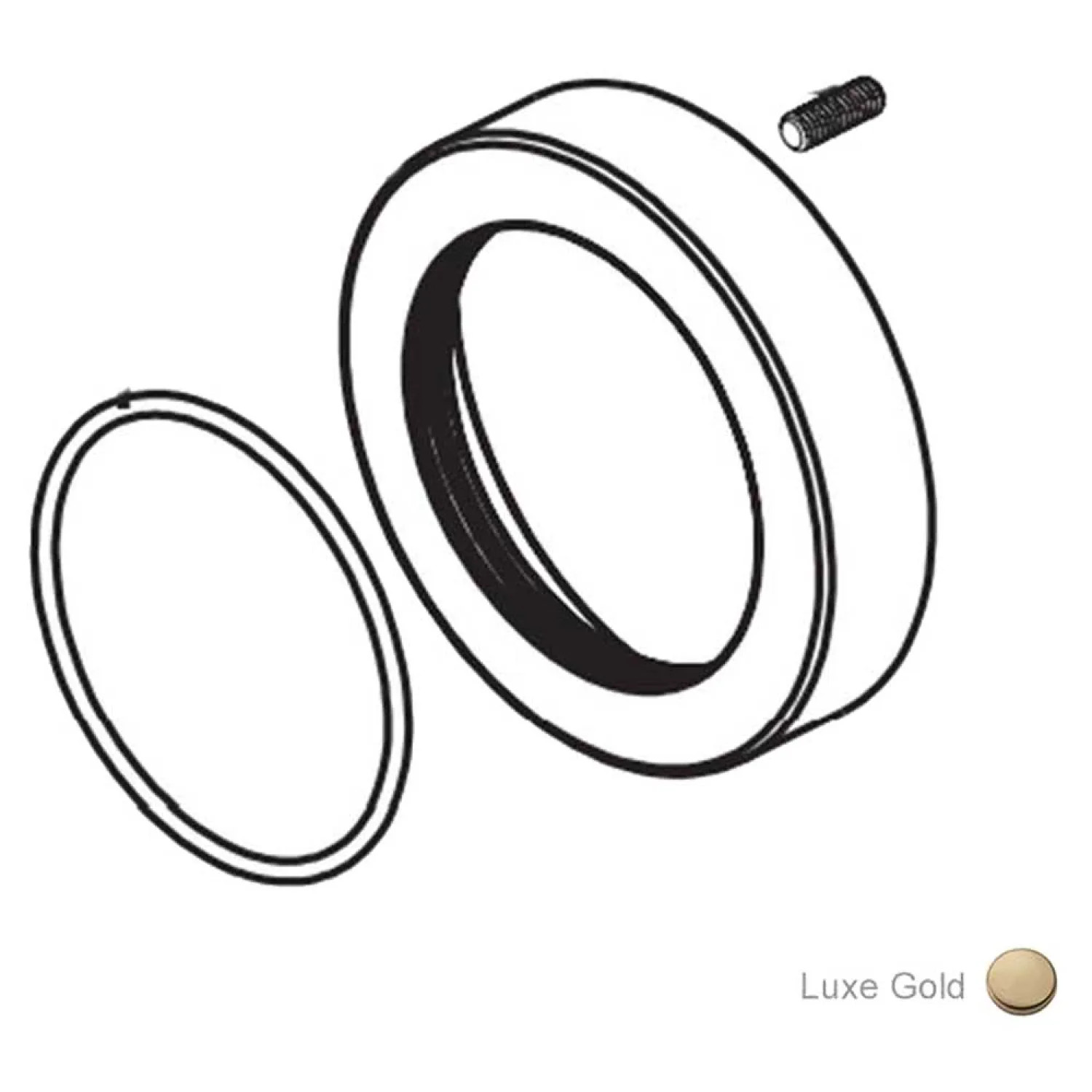 Brizo RP90024GL Brizo RP90024GL Luxe Gold Escutcheon, O-Ring, and Set Screw