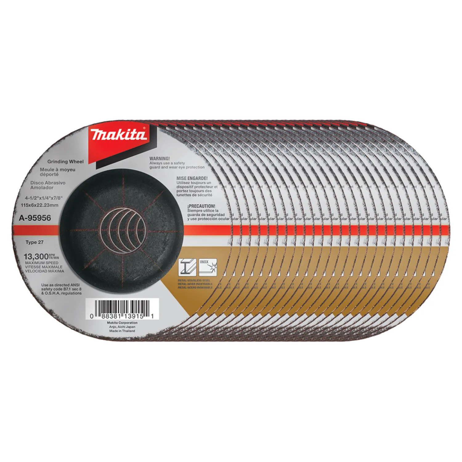 Makita A-95956-25 Makita 25-Pack 4‑1/2