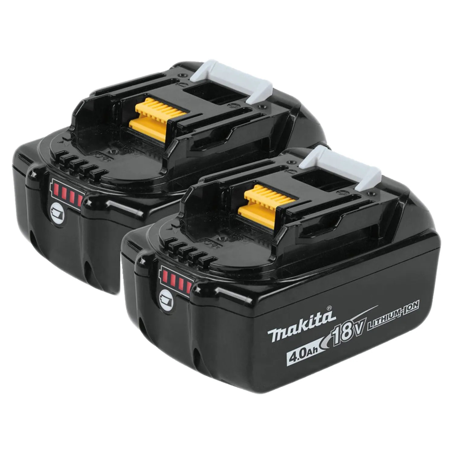 Makita BL1840B-2 Makita 2-Pack 18V LXT Lithium-Ion 4.0Ah Battery with LED Charge Level Indicator - BL1840B-2
