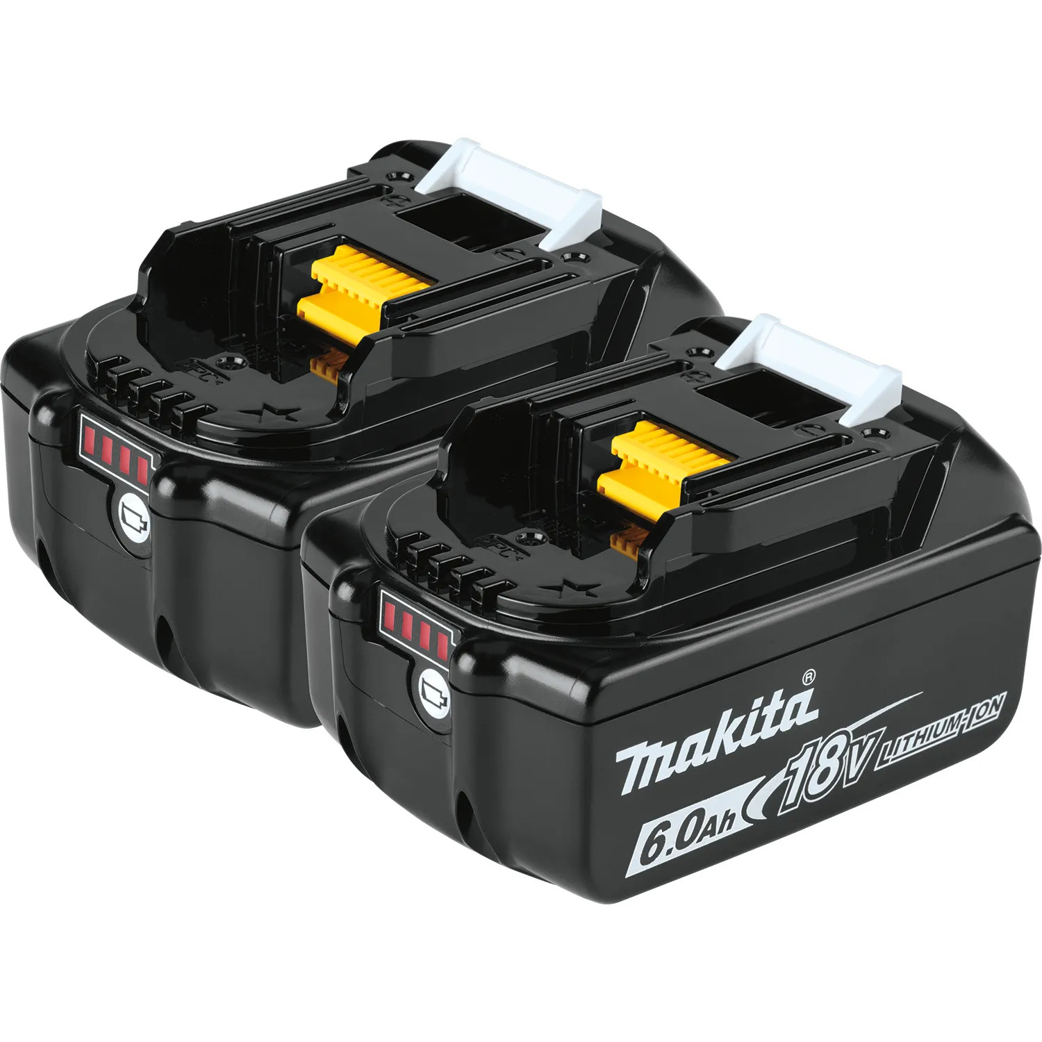 Makita BL1860B-2 Makita 18V LXT 2-Pack 6.0Ah Lithium-Ion Battery - BL1860B-2