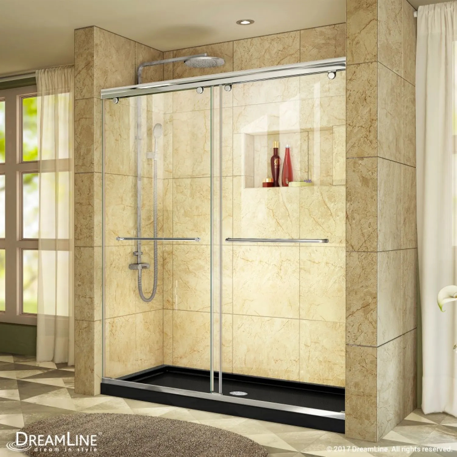 DreamLine DL-6940C-88-01 DreamLine DL-6940C-88-01 Charisma Frameless Bypass Shower Door, Chrome