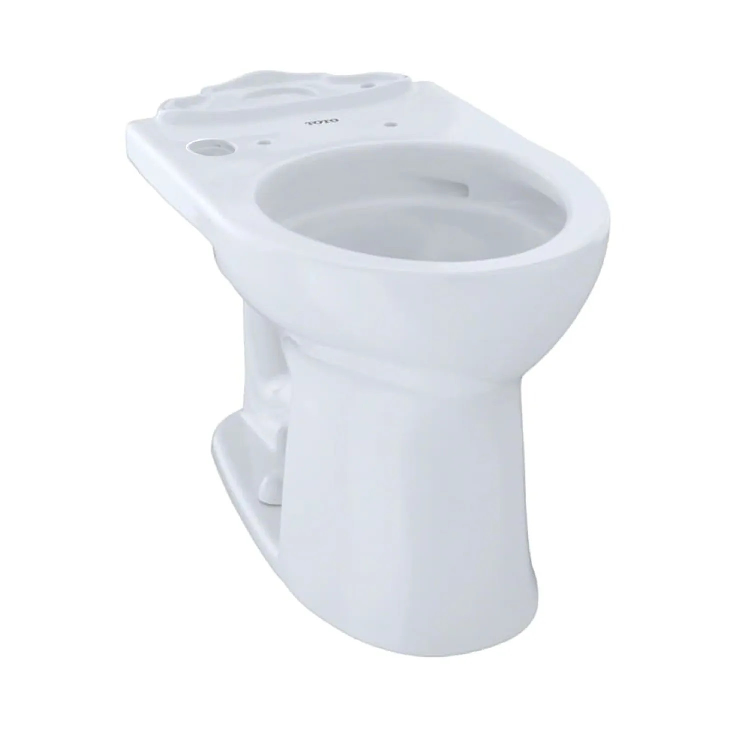 Toto C454CUFGT20#01 Toto Drake II Elongated Toilet Bowl Only, Cotton White - C454CUFGT20#01