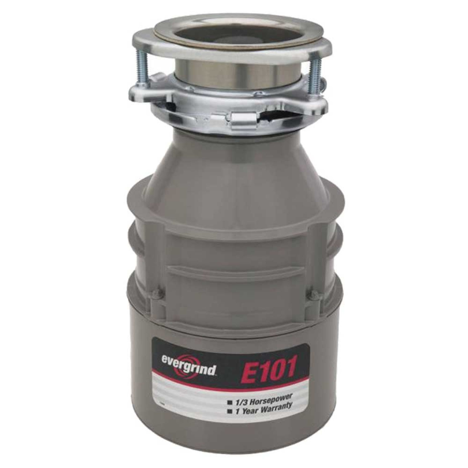 Insinkerator E101 InSinkErator Evergrind 1/3 HP Garbage Disposal - Cord Not Included -  InSinkErator E101