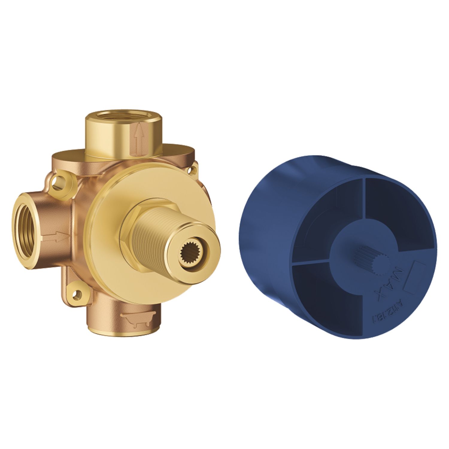 Grohe 29901000 Grohe 29901000 Non Rapido 2-Way Diverter Rough-In Valve, 1/2