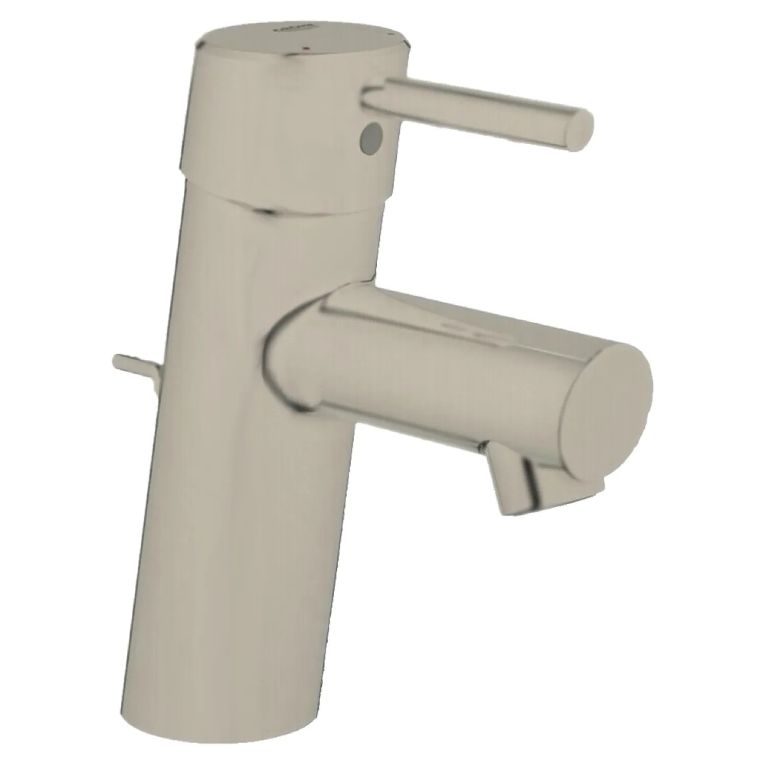 Grohe 34270ENA Grohe Concetto One-Handle S-Size Brushed Nickel Bathroom Faucet with Drain Assembly, 1.2 GPM, Lever Handle, WaterSense Certified - 34270ENA