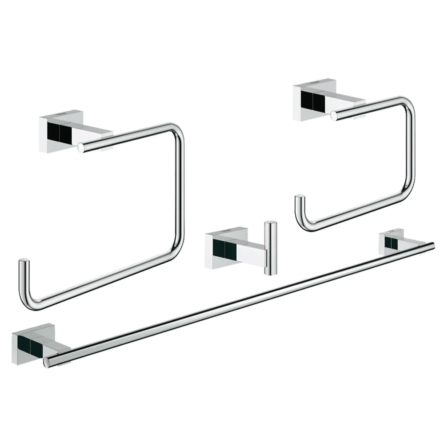 Grohe 40778001 Grohe 40778001 Essentials Master Bathroom Accessory Kit, Starlight Chrome