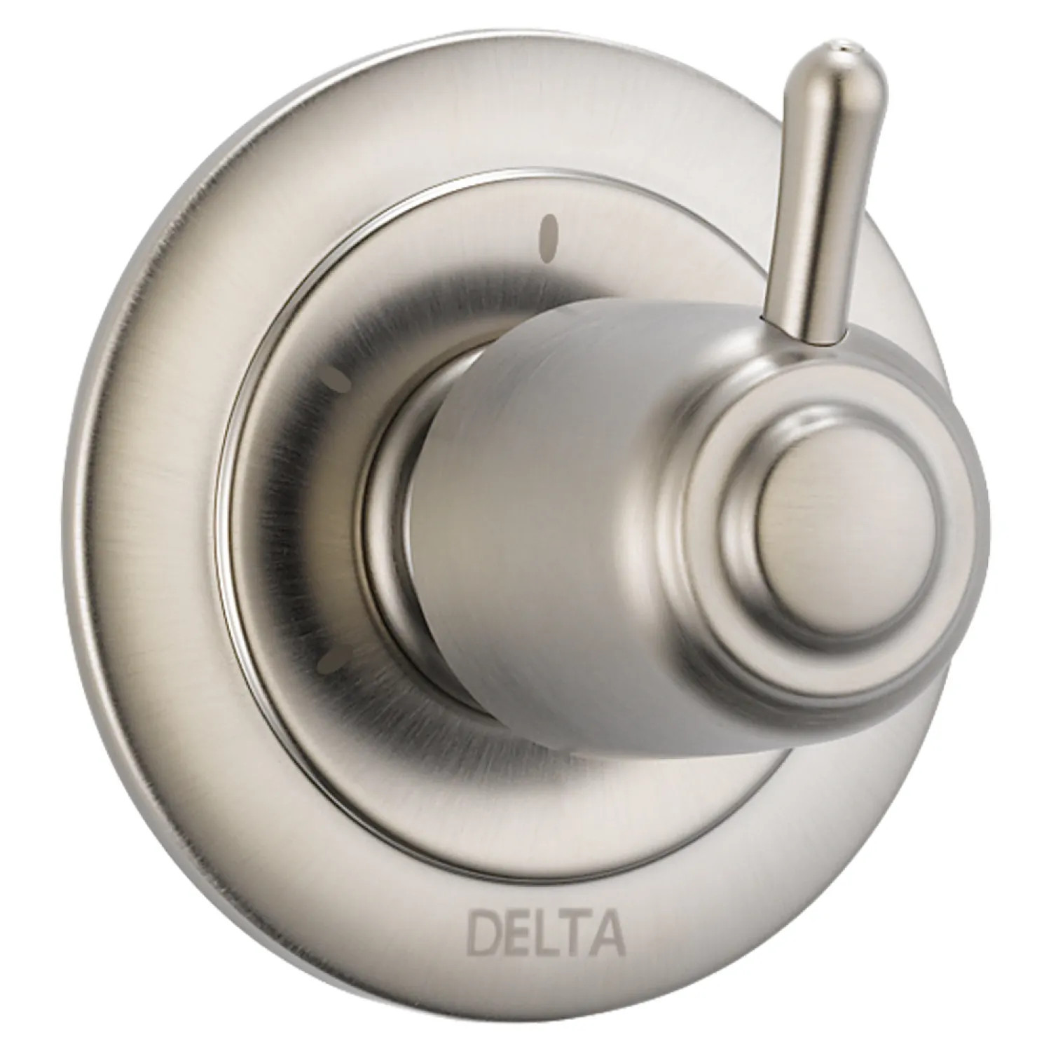 Delta T11800-SS Delta Classic Single-Handle 3-Function Diverter Valve Trim, Lever Handle, 2-Port, Stainless Steel - T11800-SS