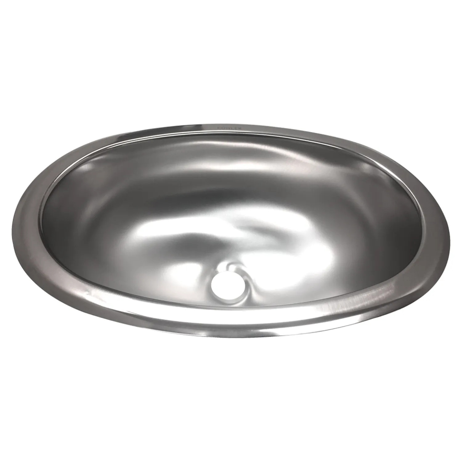 Kohler 2611-SU-NA KOHLER Bolero Oval Drop-In/Undermount Bathroom Sink, Satin - K-2611-SU-NA