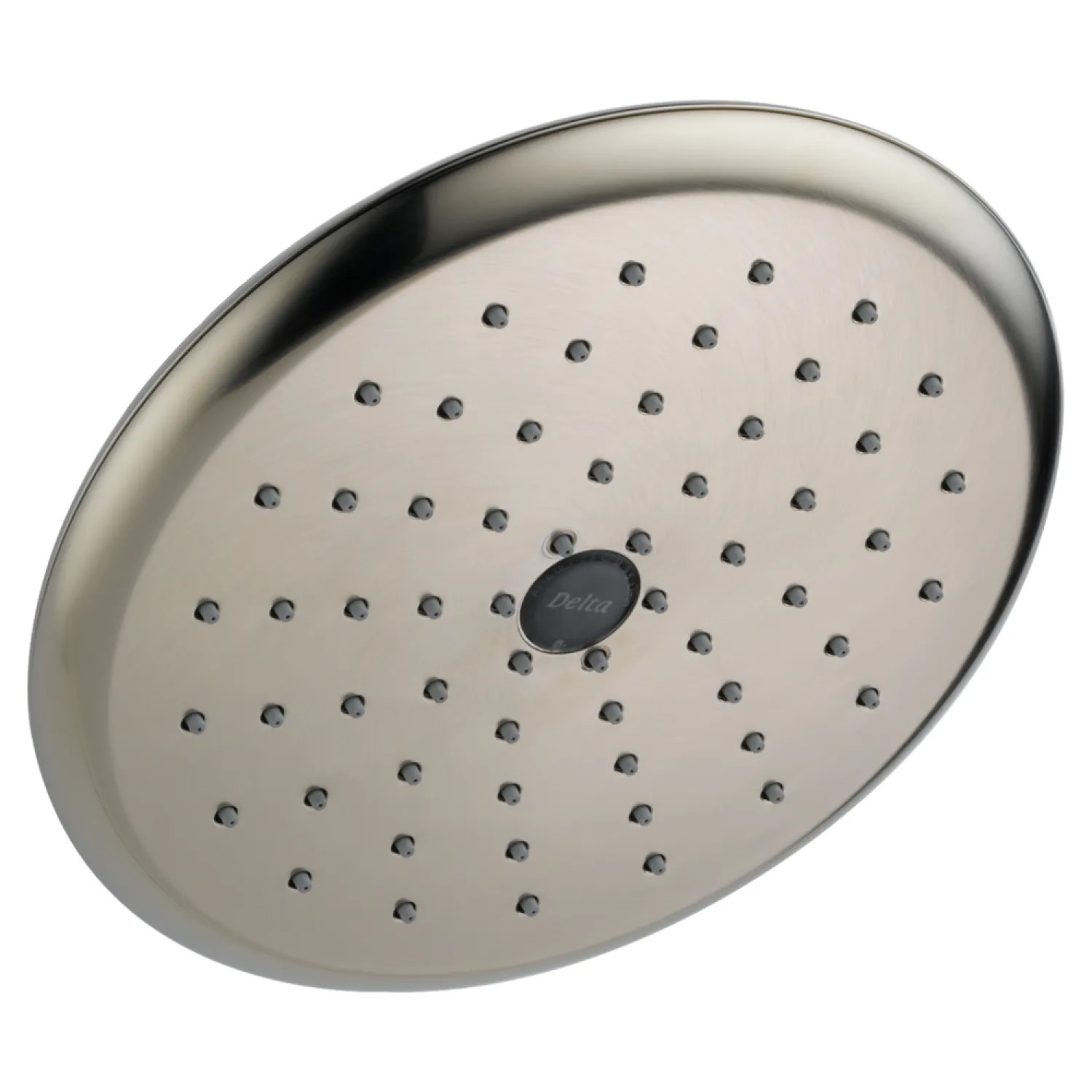 Delta RP52382SS Delta Universal Showering Single-Setting Raincan Shower Head with Touch-Clean Nozzles, Round, 2.5 GPM, Brilliance Stainless - RP52382SS