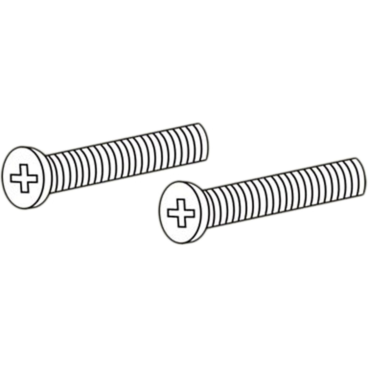 Delta RP6404PN Delta RP6404PN Delta Overflow Plate Screws (Brilliance Polished Nickel)